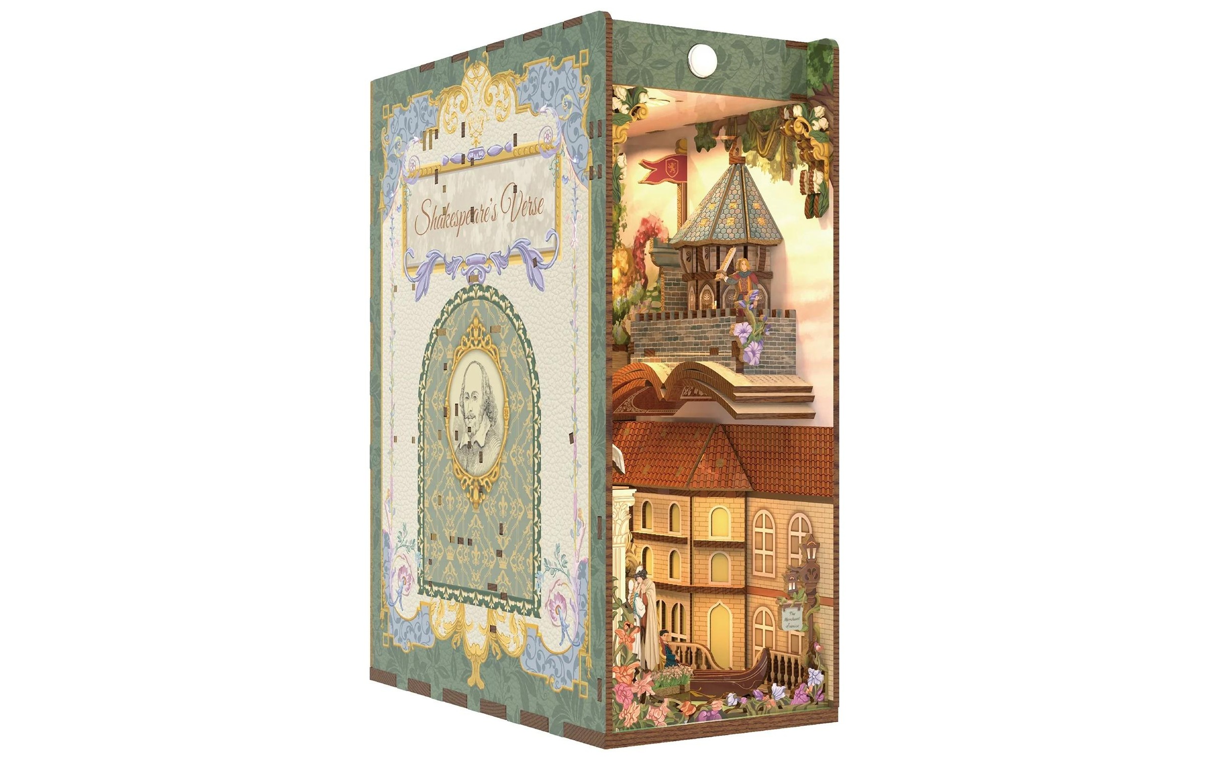 Image of Modellbausatz "Tonecheer Book Nook Shakespeares Verse" 212 Stk. tlg.