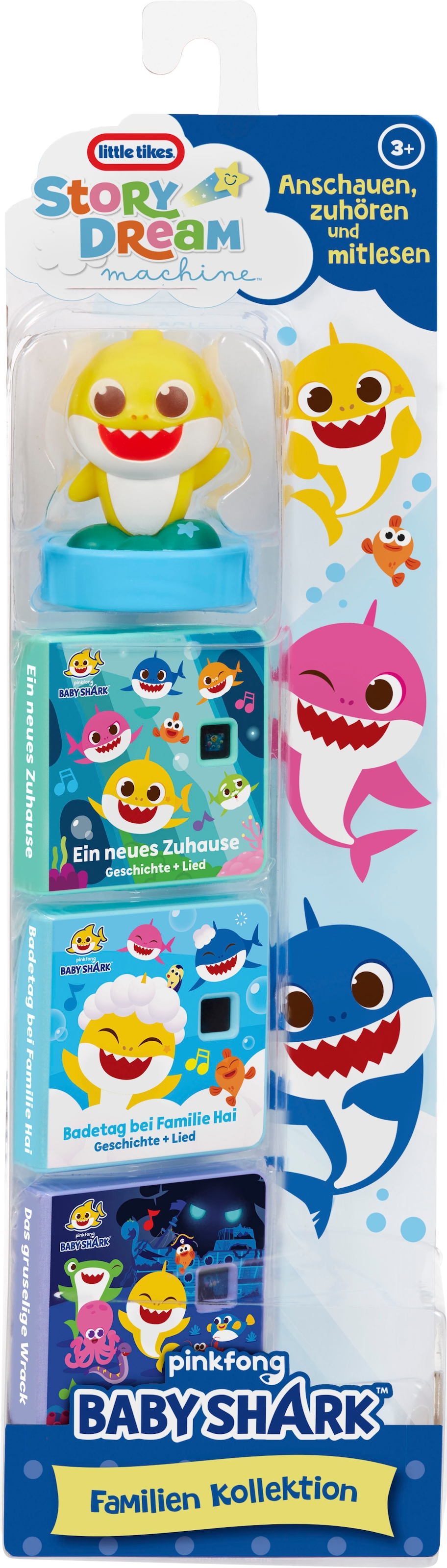 Little Tikes® Cassette de feuilleton audio »Story Dream Machine, Grosser Hai, Kleiner Hai Familien-Kollektion« passend für Story Dream Machine