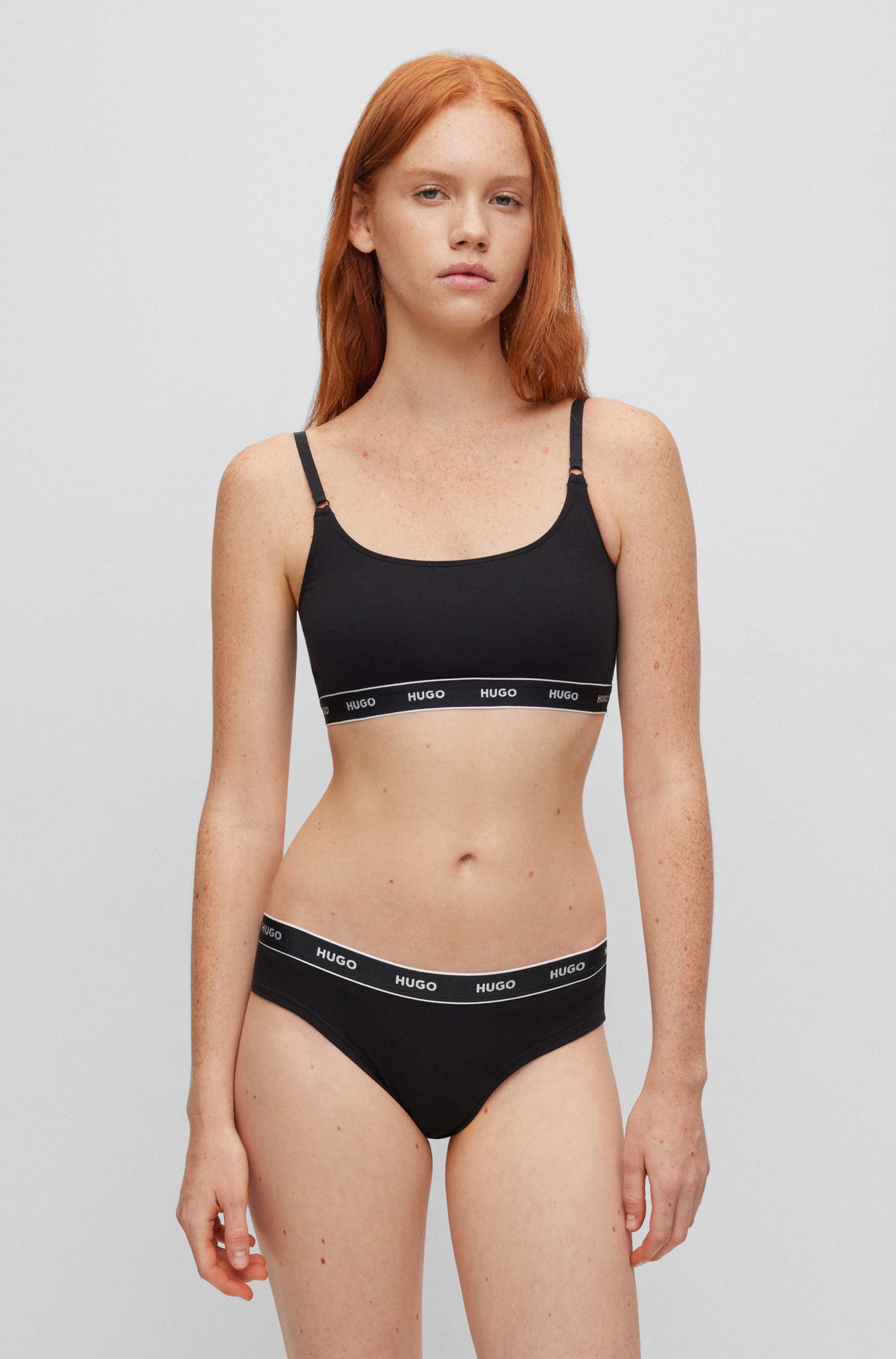 HUGO Underwear Slip »TRIPLET BRIEF STRIPE«, (Packung, 3 St., 3er Pack), mit HUGO Logo-Elastikbund