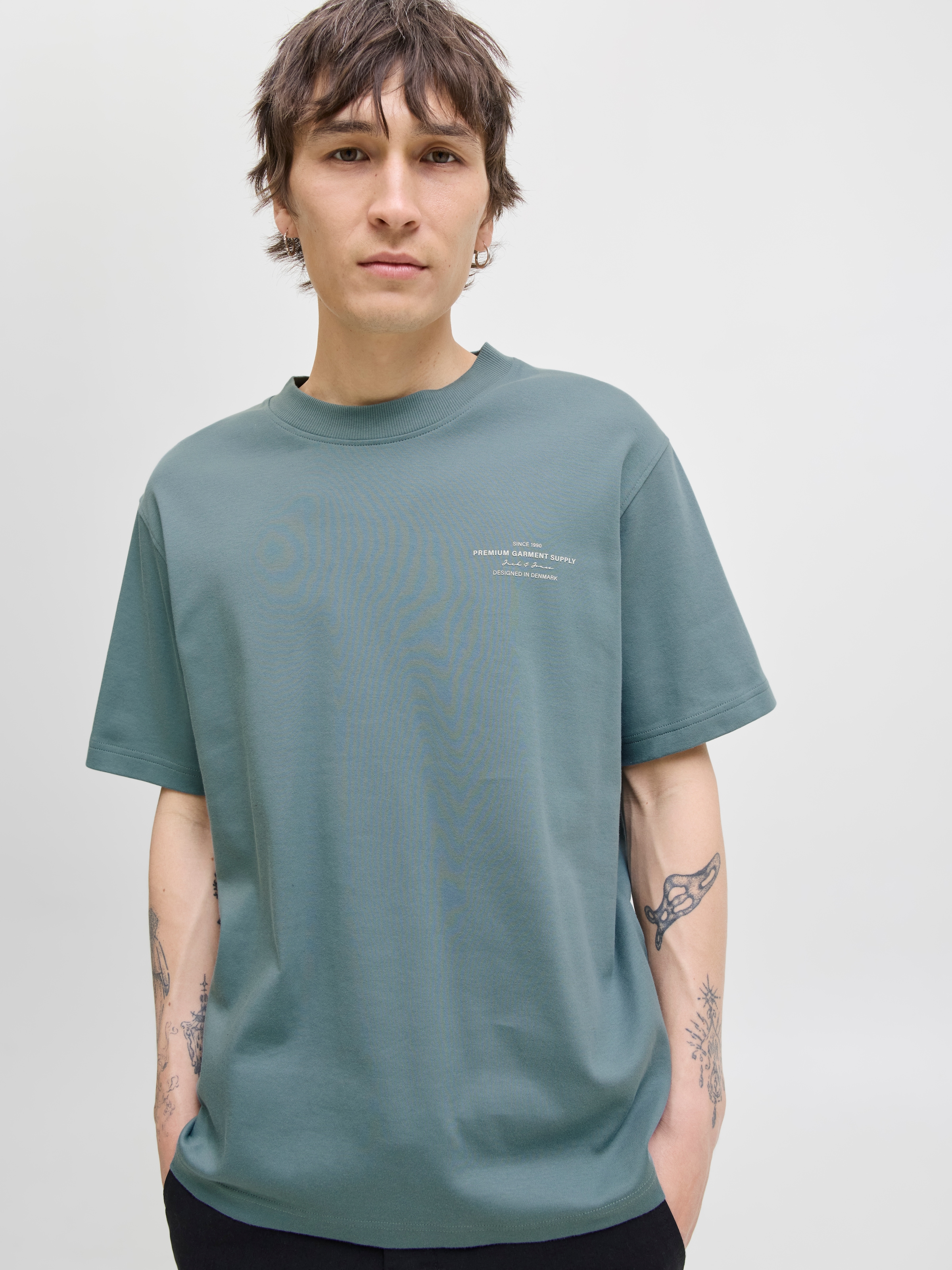 Image of Jack & Jones Rundhalsshirt "JPRBLACHAD BRANDING SS CREW NECK TEE SN"