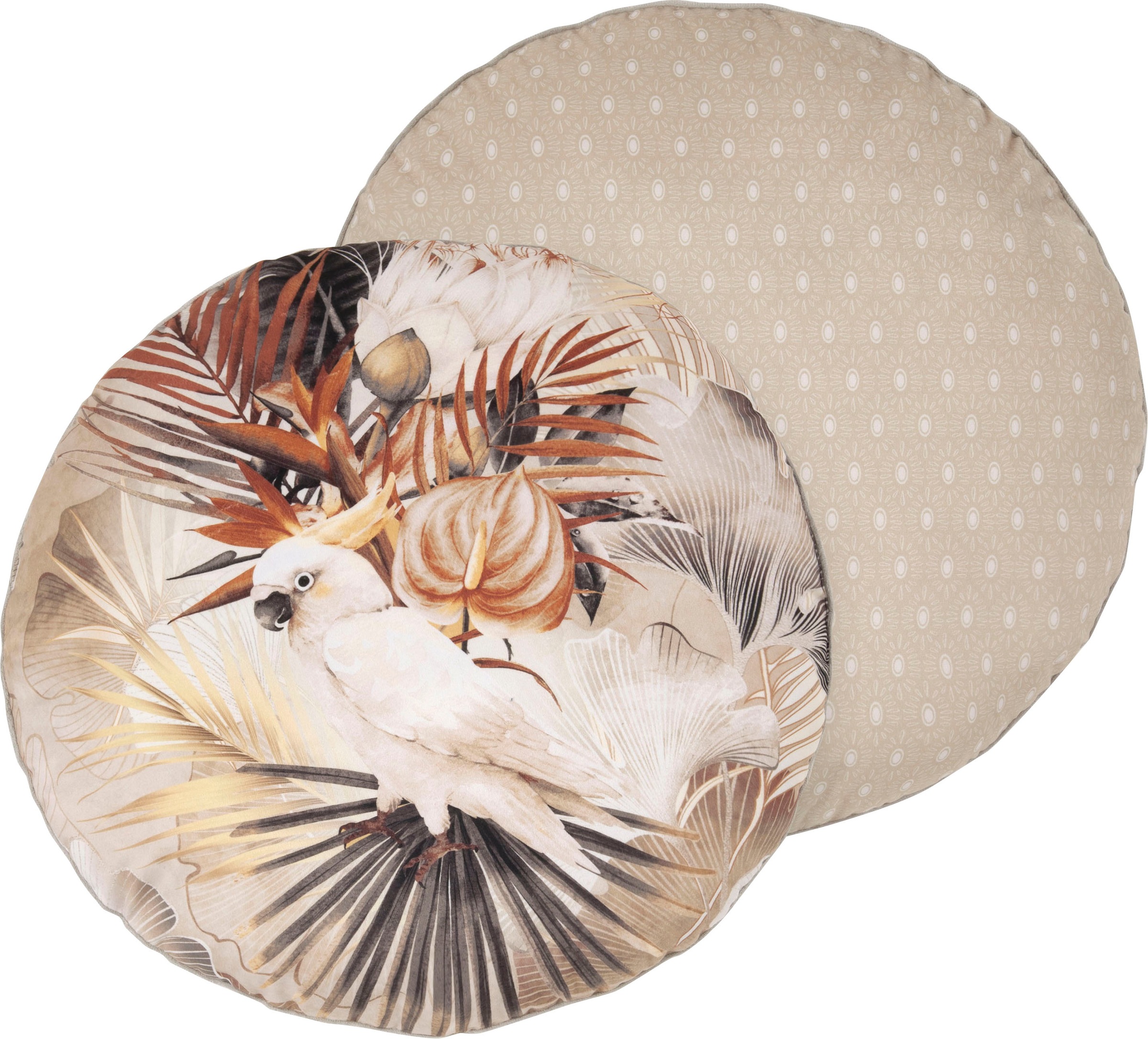 Image of Descanso Dekokissen »Pippa«, (1 St., 1 55 cm rund Dekokissen - Mit biese), mit Biese bei Ackermann Versand Schweiz