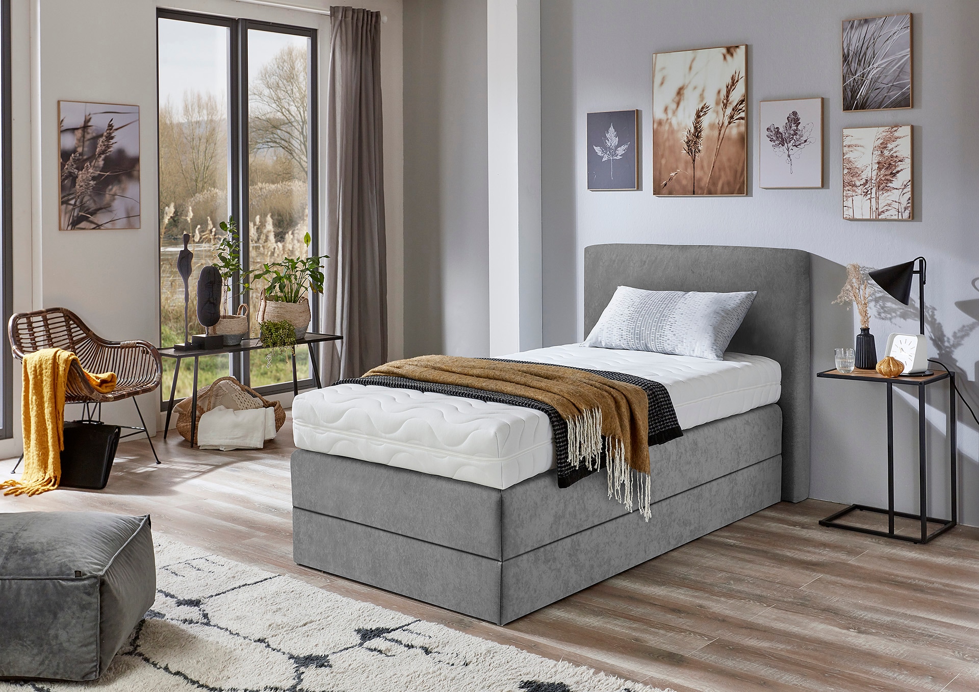 Westfalia Schlafkomfort Lit boxspring wahlweise mit Kaltschaum-Topper