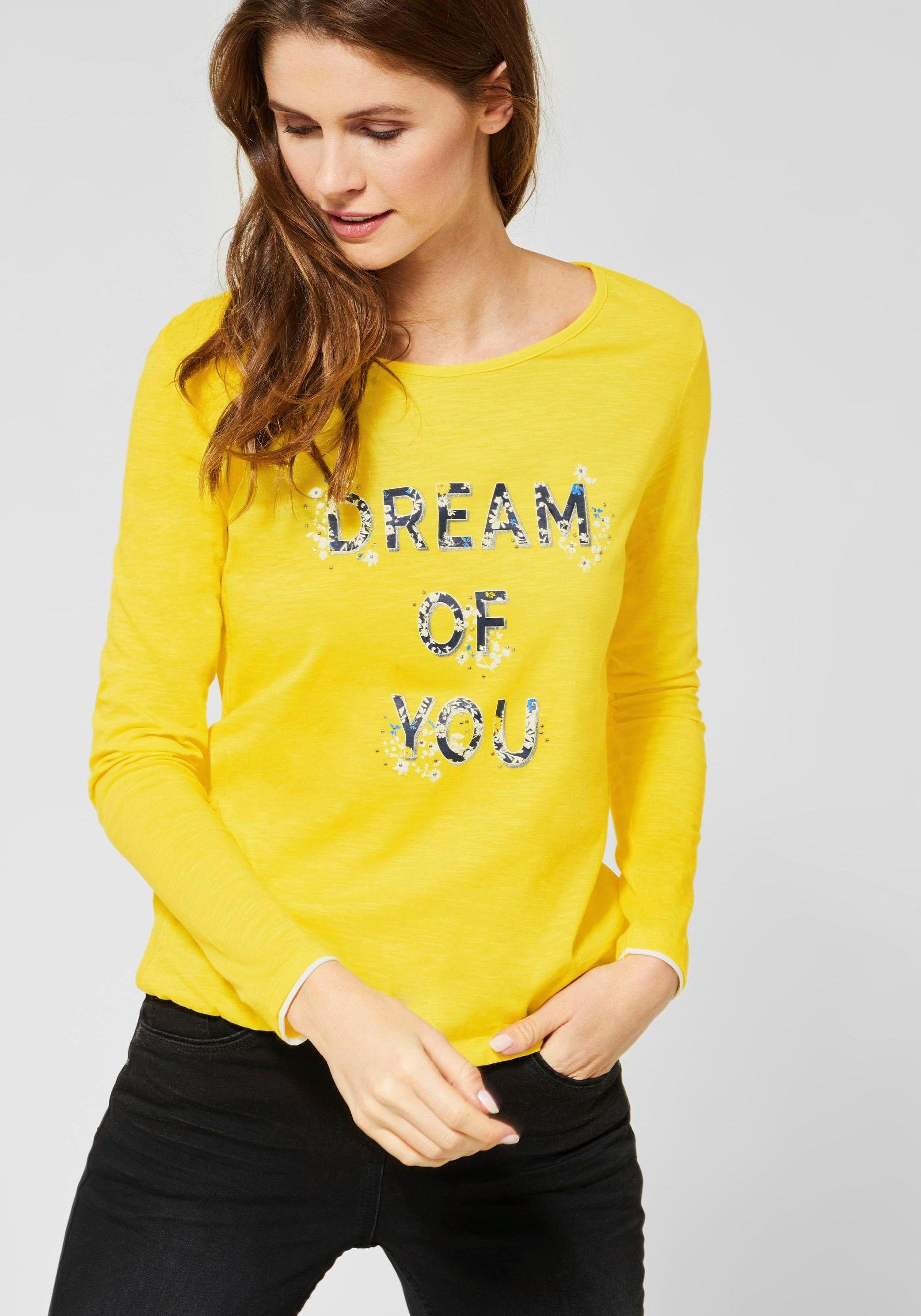 Image of Cecil Rundhalsshirt, mit Statement-Print, Langarm bei Ackermann Versand Schweiz