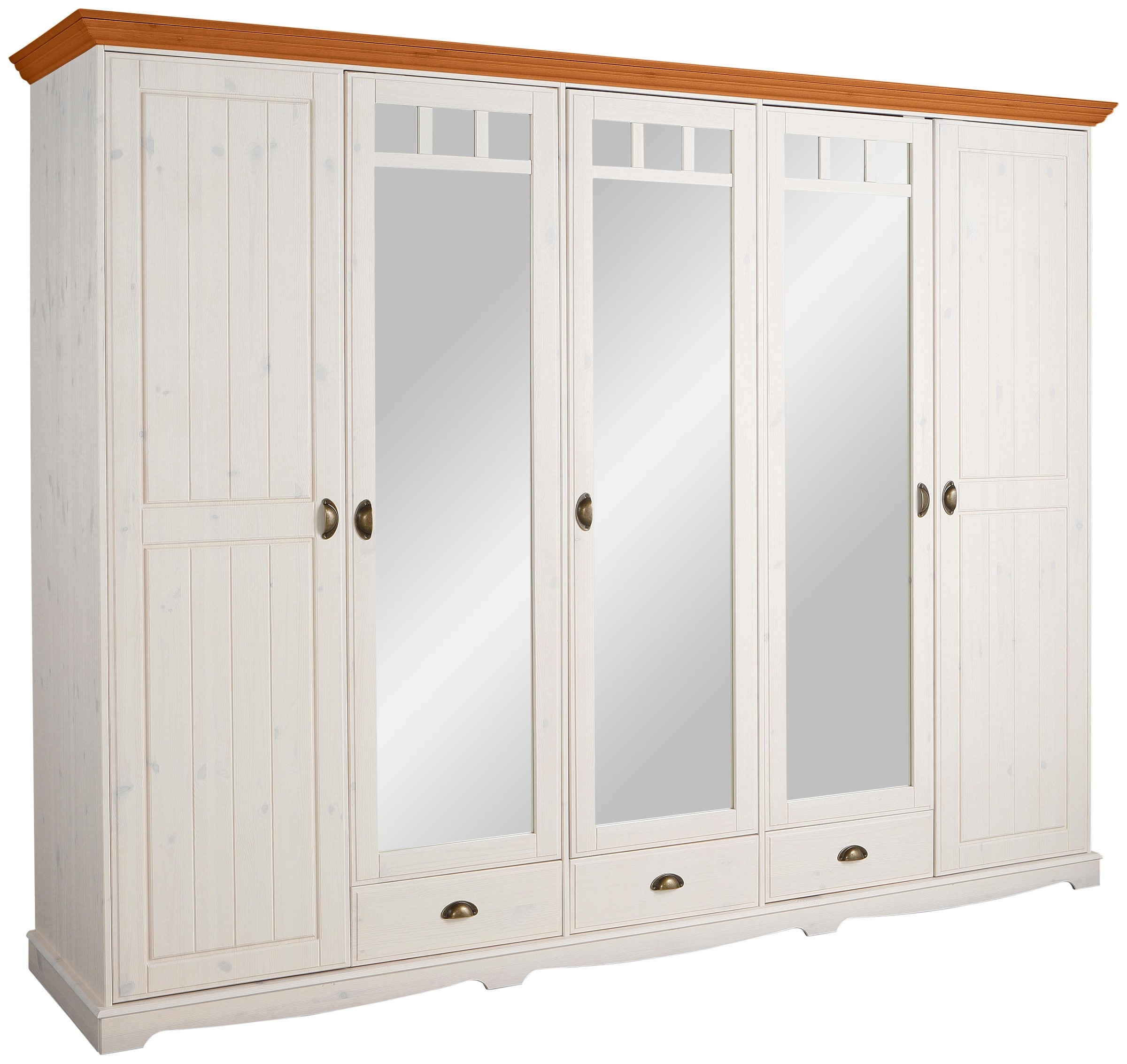 Image of Home affaire Kleiderschrank »Claudia«, aus massiver Kiefer bei Ackermann Versand Schweiz