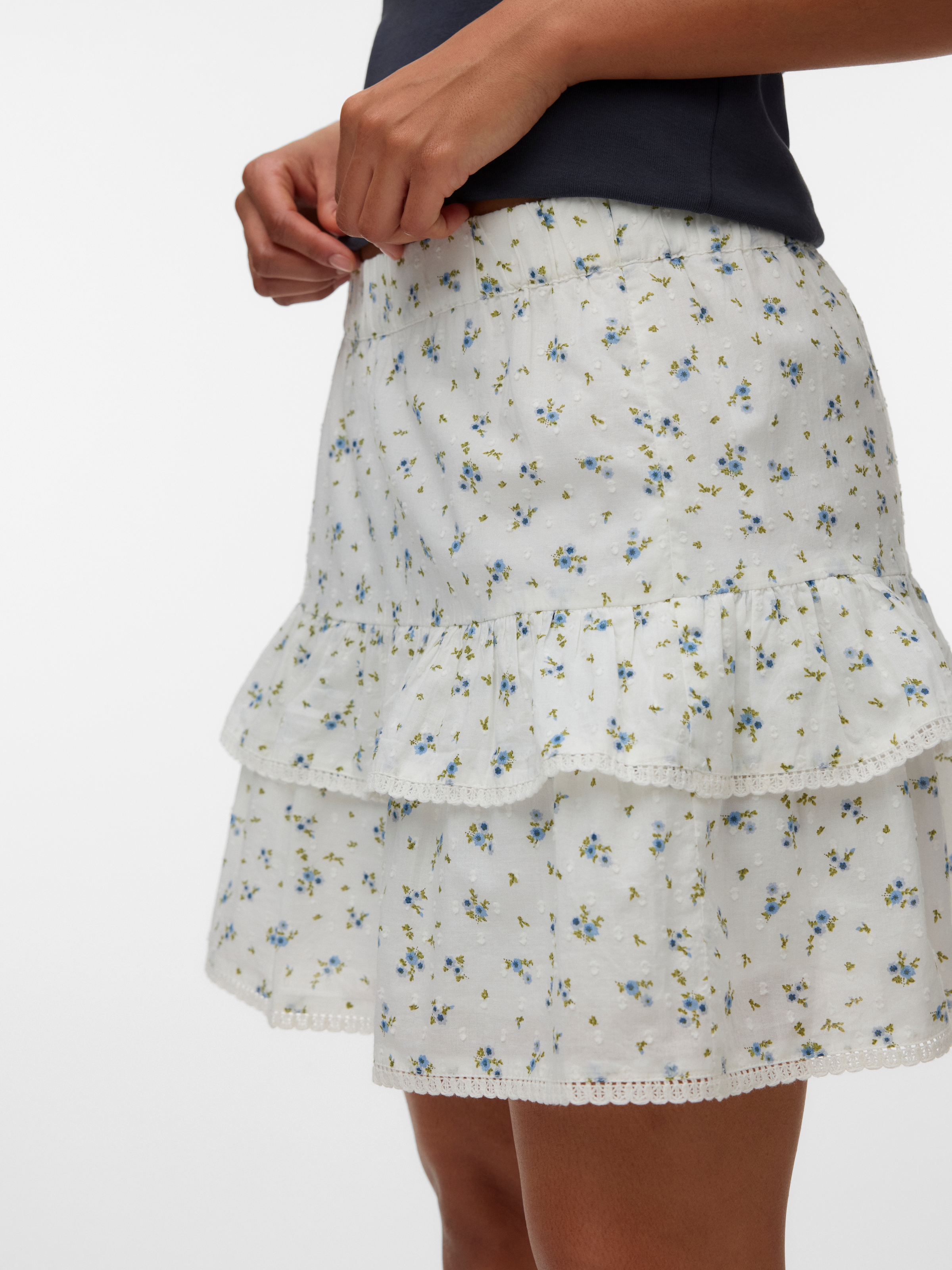 Vero Moda Minijupe »VMTRINE NW SHORT SKIRT WVN NOOS« Coton