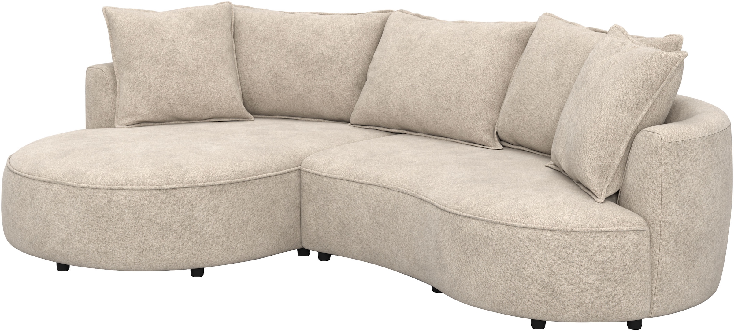COTTA Canapé d'angle »Sana L-Form, Breite 260 cm« Loungesofa mit Wellenunterfederung