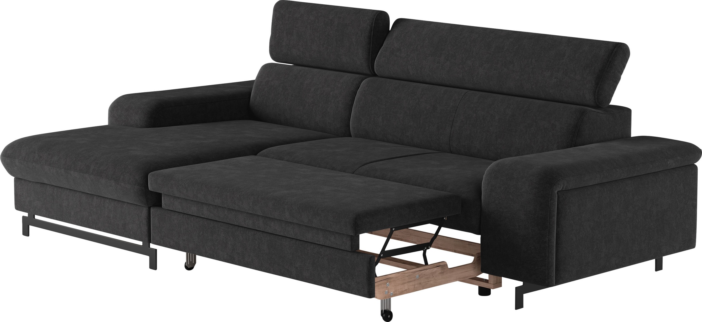 COTTA Ecksofa »Emma L-Form«, mit Kopfteilverstellung, wahlweise mit Bettfunktion & Bettkasten