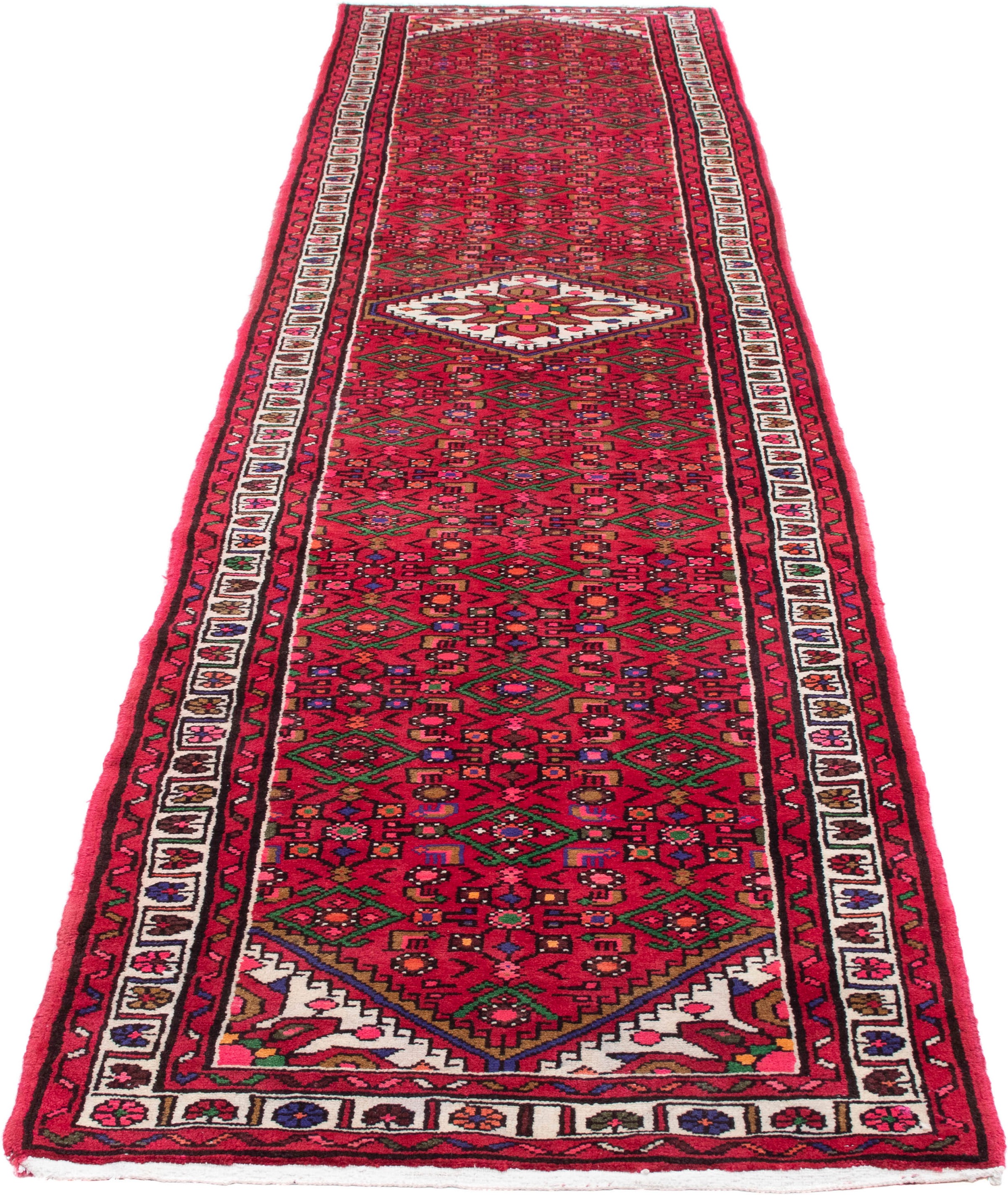 Image of morgenland Orientteppich »Perser - Nomadic - 386 x 84 cm - rot«, rechteckig, 10 mm Höhe, Wohnzimmer, Handgeknüpft, Einzelstück mit Zertifikat bei Ackermann Versand Schweiz