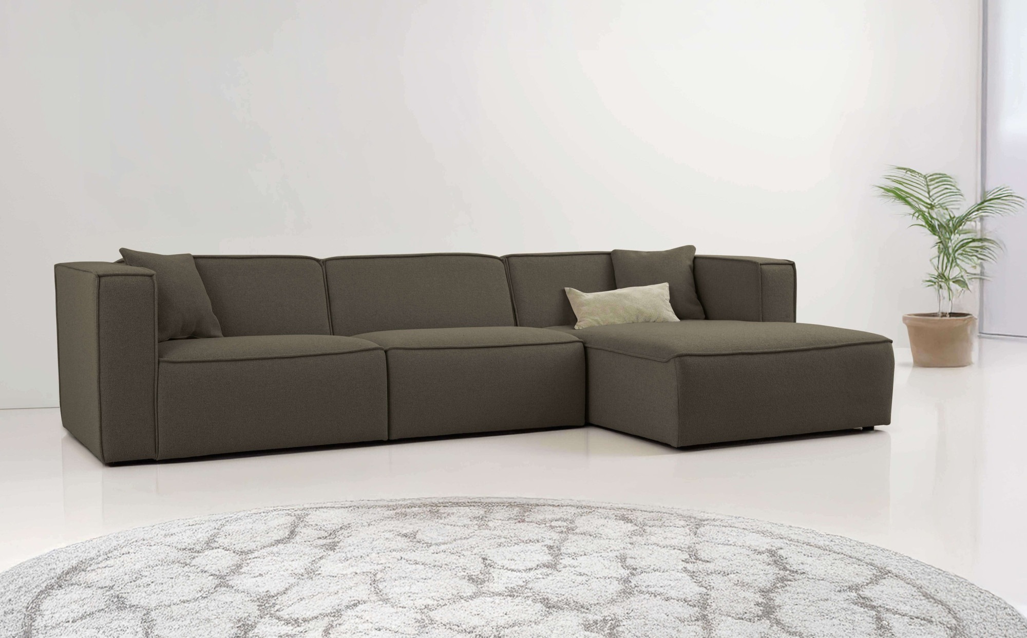 Image of GOODproduct Ecksofa "Tammie" Breite 312 cm, Webstoff fein, bodentief, mit Wellenunterfederung