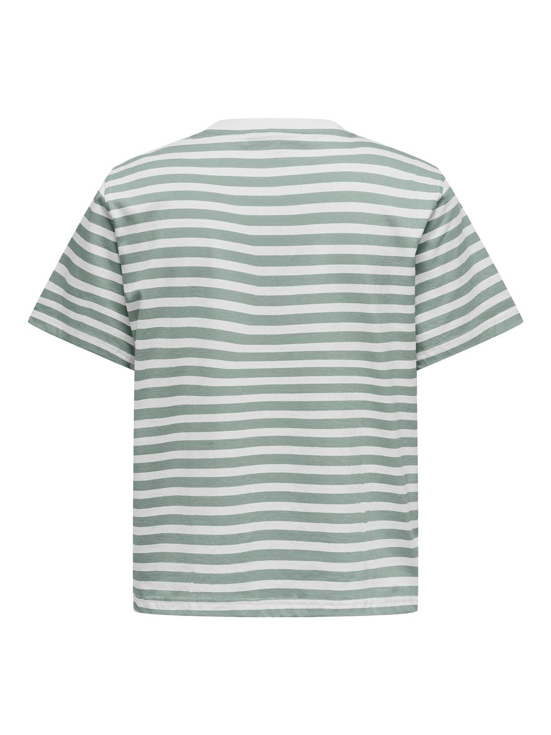 ONLY Kurzarmshirt »ONLLIVINA S/S STRIPE TEE JRS NOOS«