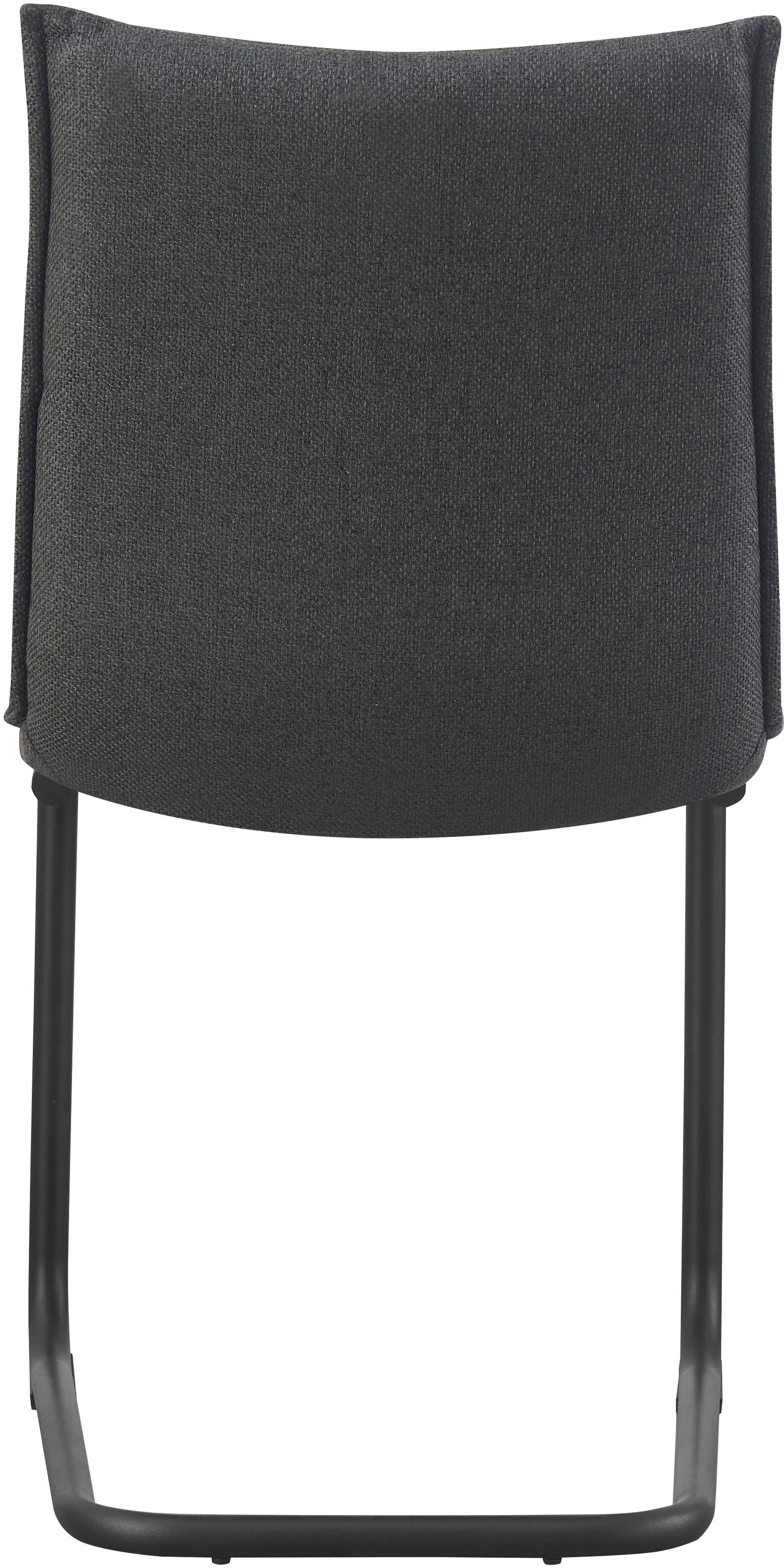 Home affaire Chaise de salle à manger »SARNIA, 2er Set, mit Metallgestell in matt schwarz« (Set) 2 cuisin verschiedenen Farben, Belsatbarkeit pro Stuhl 120 kg, Velour Stoff