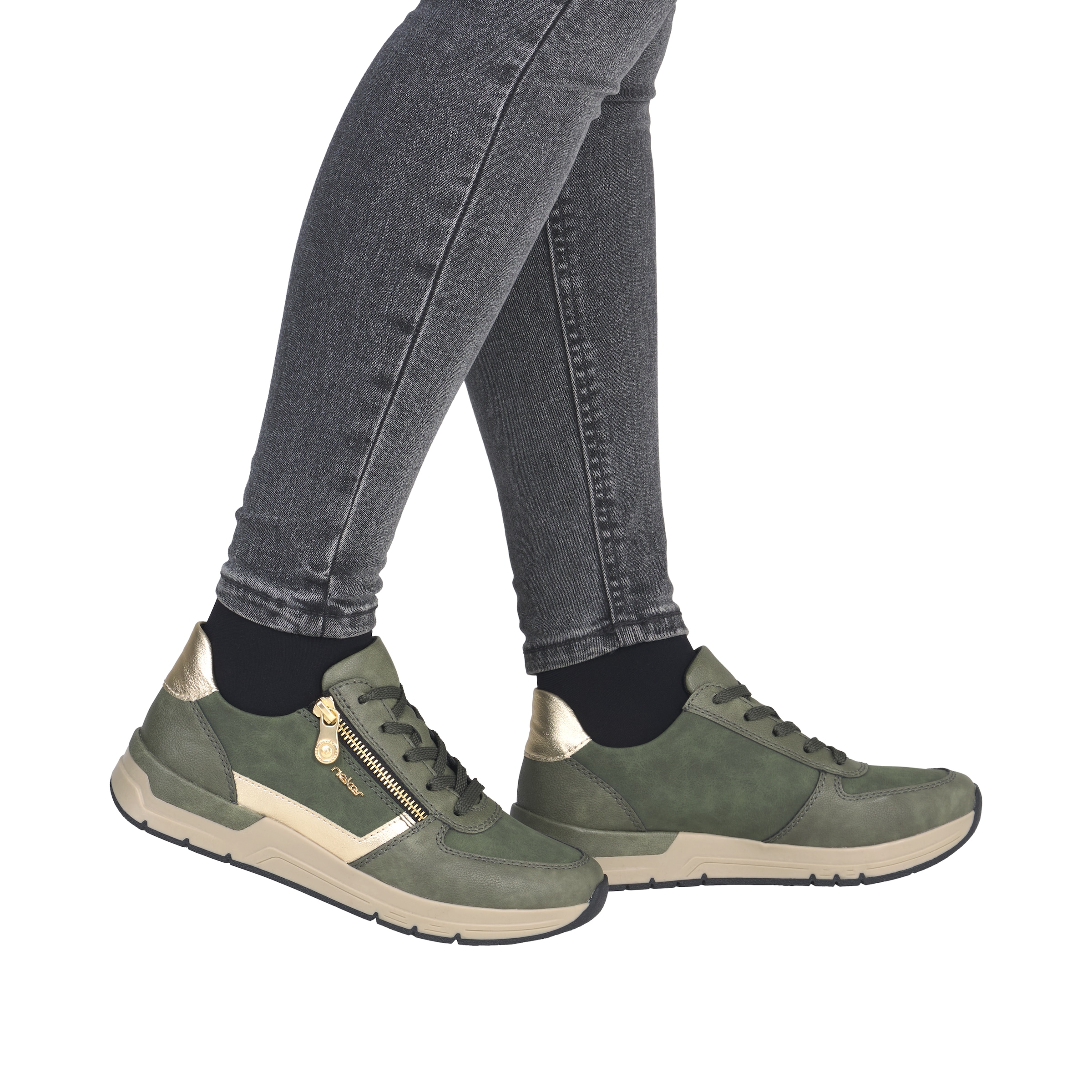Rieker Sneakers  chaussure de loisirs, chaussure à lacets, chaussure basse avec accents mode