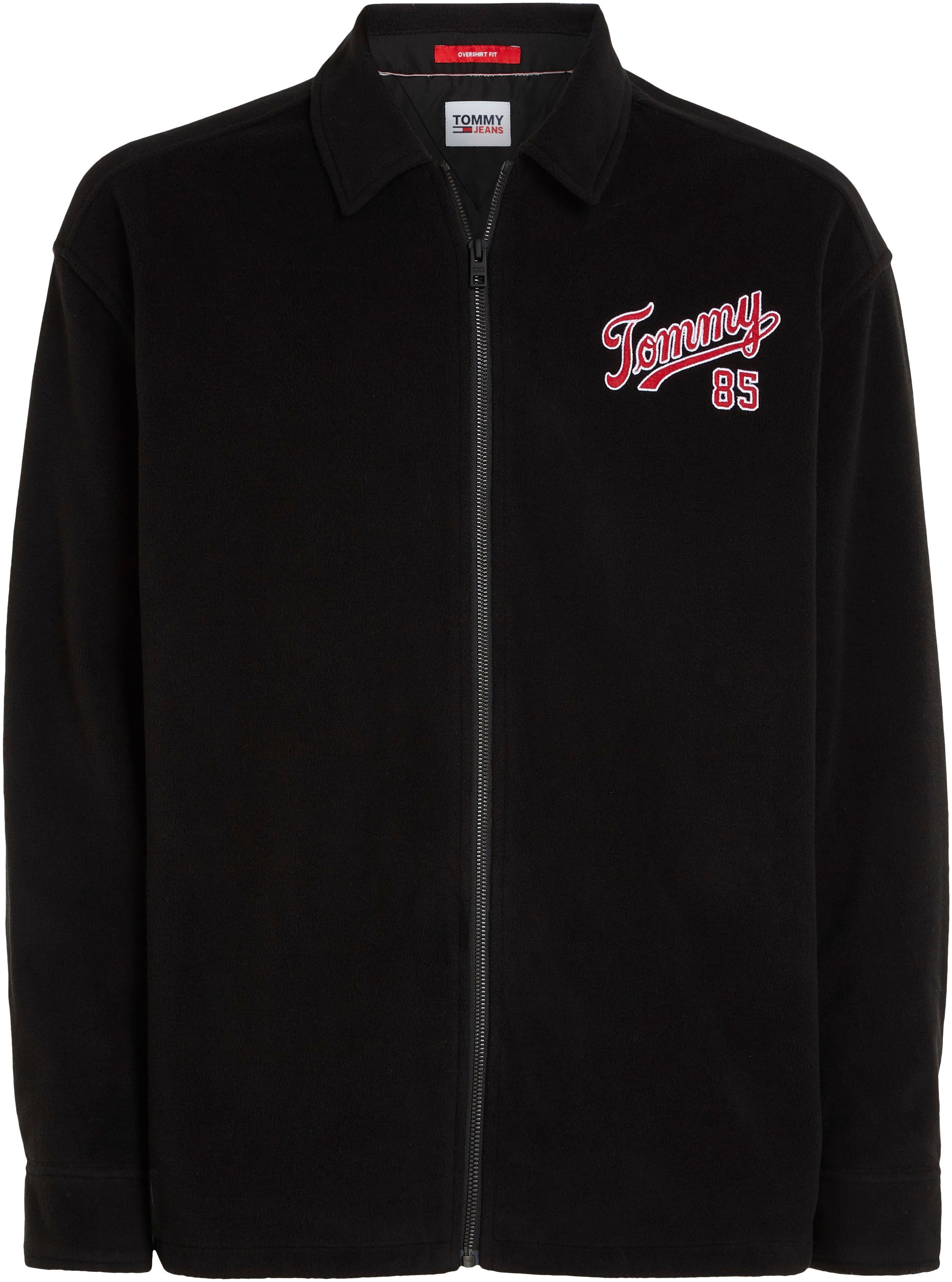 Tommy Jeans Fleecehemd »TJM POLAR FLEECE OVERSHIRT«, mit Logostickereien auf dem Rücken