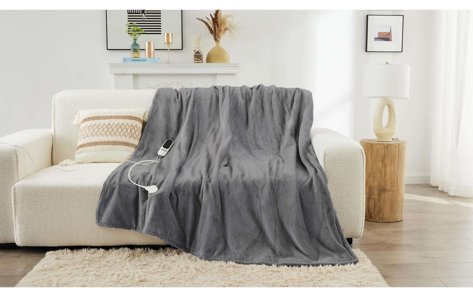 Sonnenkönig Heizdecke »Lenny, Leistung 160W, Fleece, Ladestation, Fernbedienung« 160x180 cm, 9 Temperaturstufen mit Überhitzungsschutz, PTC-Heizsystem
