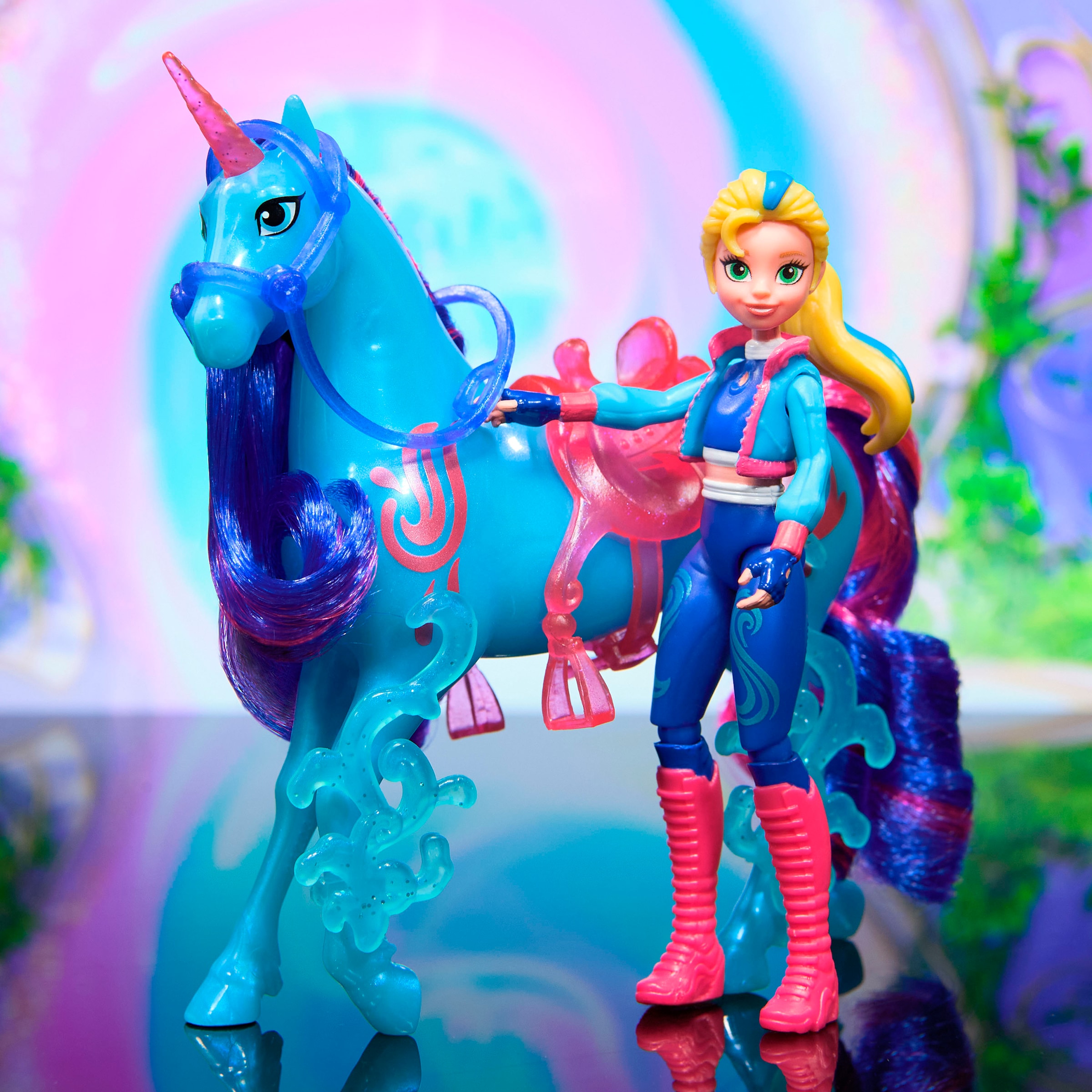 Spin Master Anziehpuppe »Unicorn Academy - Isabel & Einhorn River« mit echter Mähne