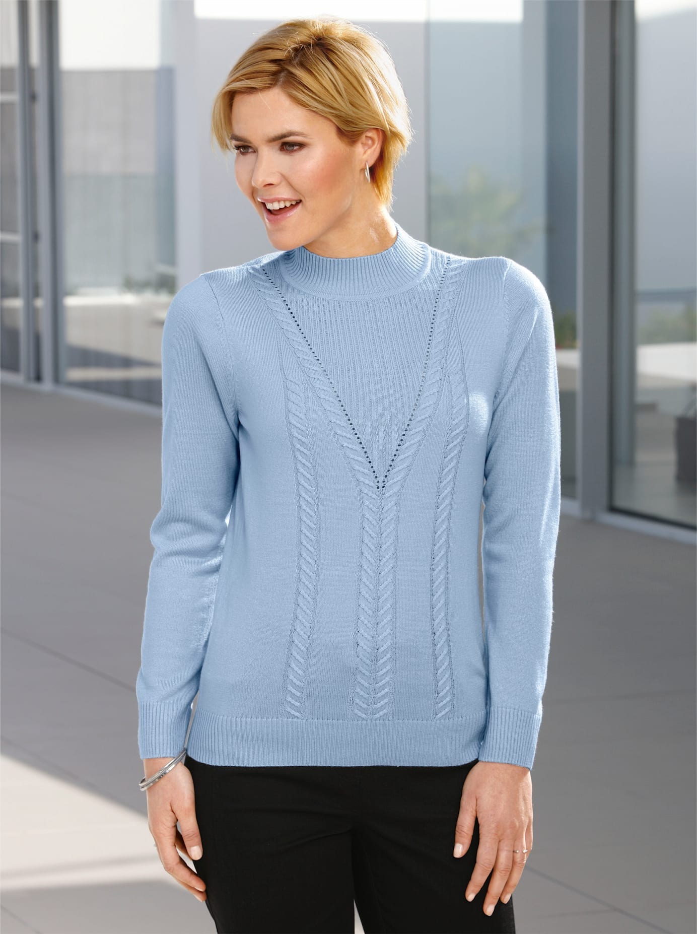 Stehkragenpullover »Pullover«