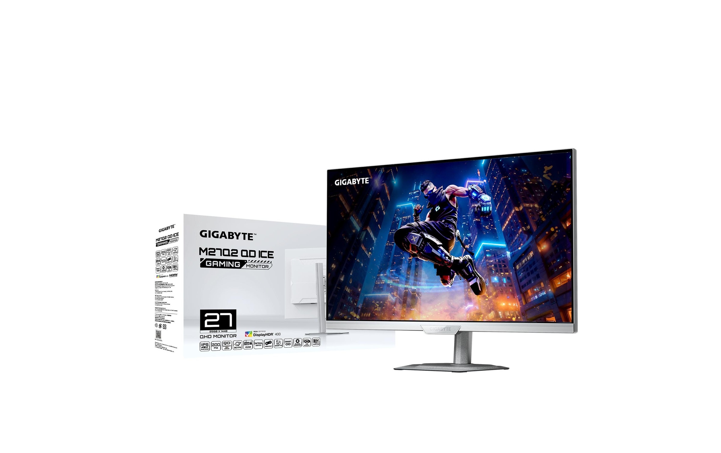 Gigabyte Moniteur de jeu »M27Q2 QD ICE« 68,58 cm/27 ″  2560 x 1440 px 1 Reaktionszeit 200 Hz