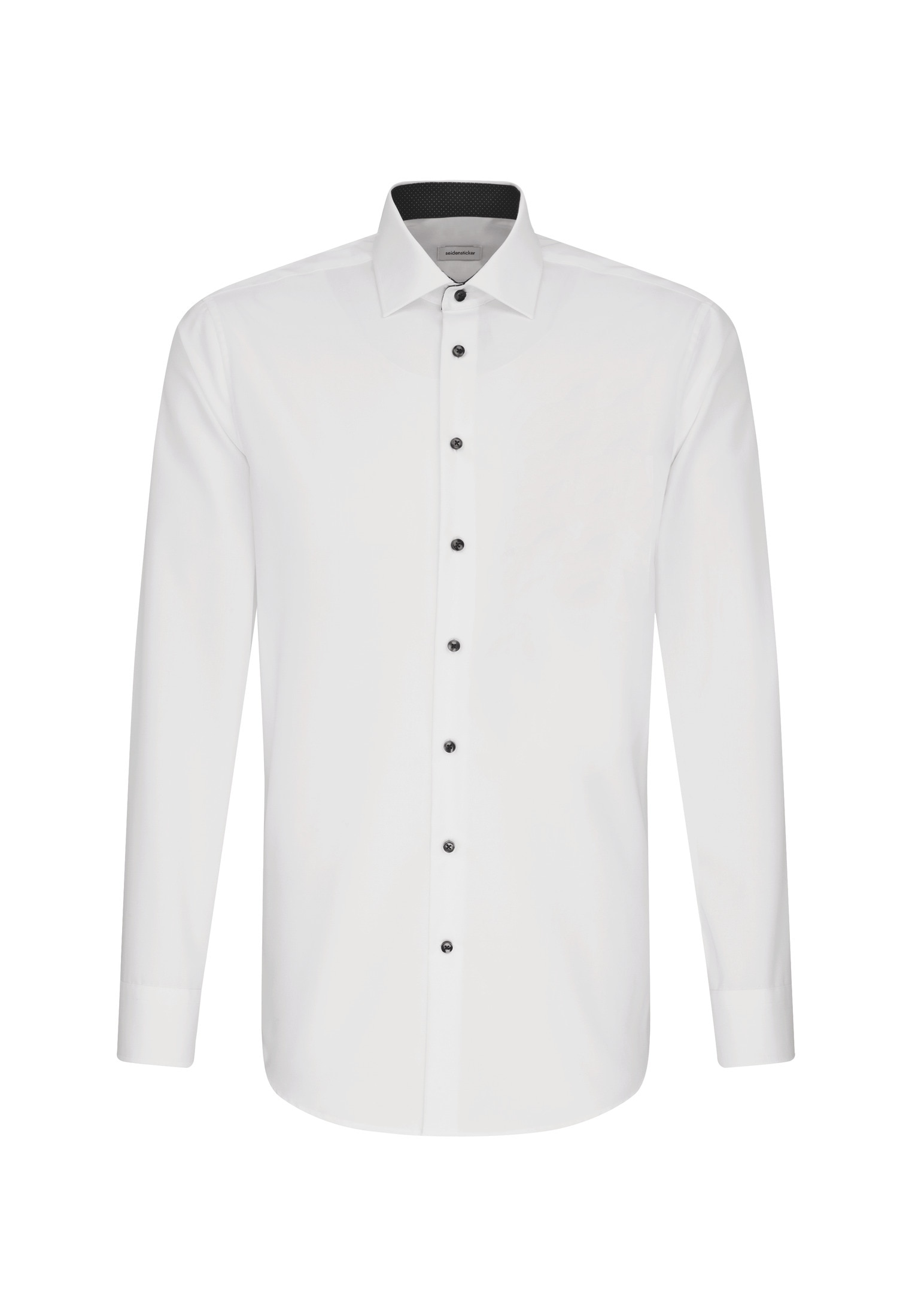 seidensticker Chemise d'affaires »Schwarze Rose« Col Kent uni 1/1 cintré