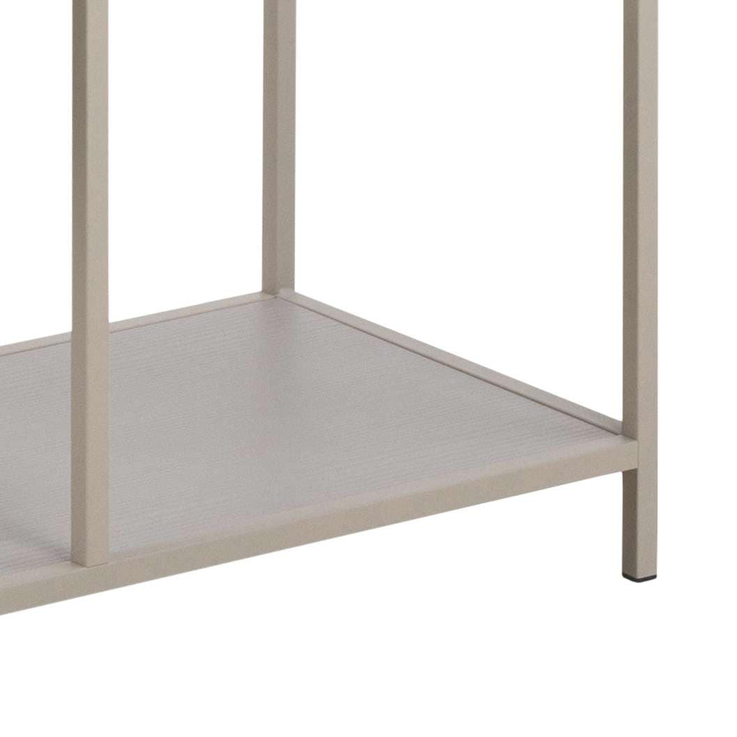 ACTONA GROUP Bücherregal »Seaford, Standregal, Regal, Raumteiler« 77x35x185 cm,  grauer Stahlrahmen, asymmetrisch, Breite 77 cm