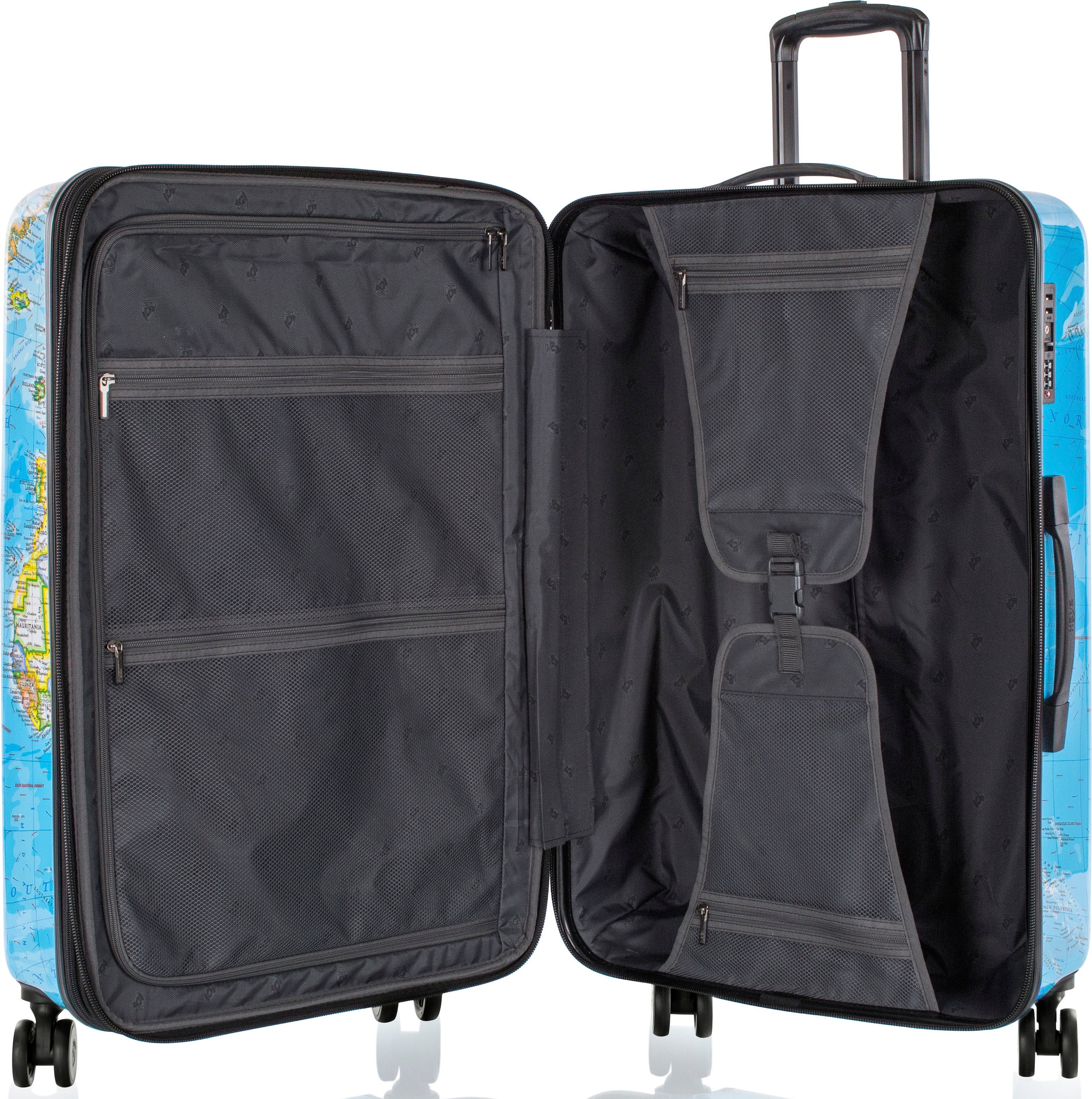 Heys Hartschalen-Trolley »Journey 3G bunt, 76 cm«, 4 Rollen, Heys x Joachim Llambi Reisegepäck TSA Schloss Volumenerweiterung