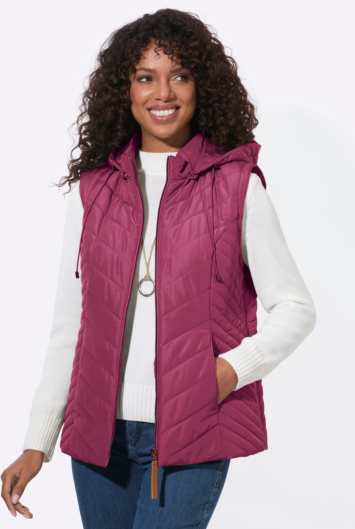 Casual Looks Veste double mit Kapuze