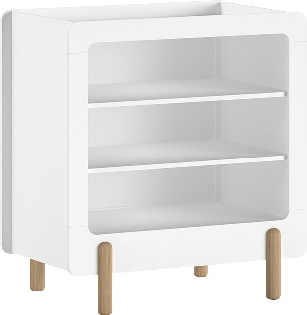 Vipack Kommode »Smile, Wickelregal mit 3 Fächern, MDF weiss lackiert« B/H/T ca. 88x95,3x54,4cm, Fläche für Wickelauflage B: 77 x T: 51 cm,  ohne Wickelauflage, feste Böden, bietet viel Stauraum