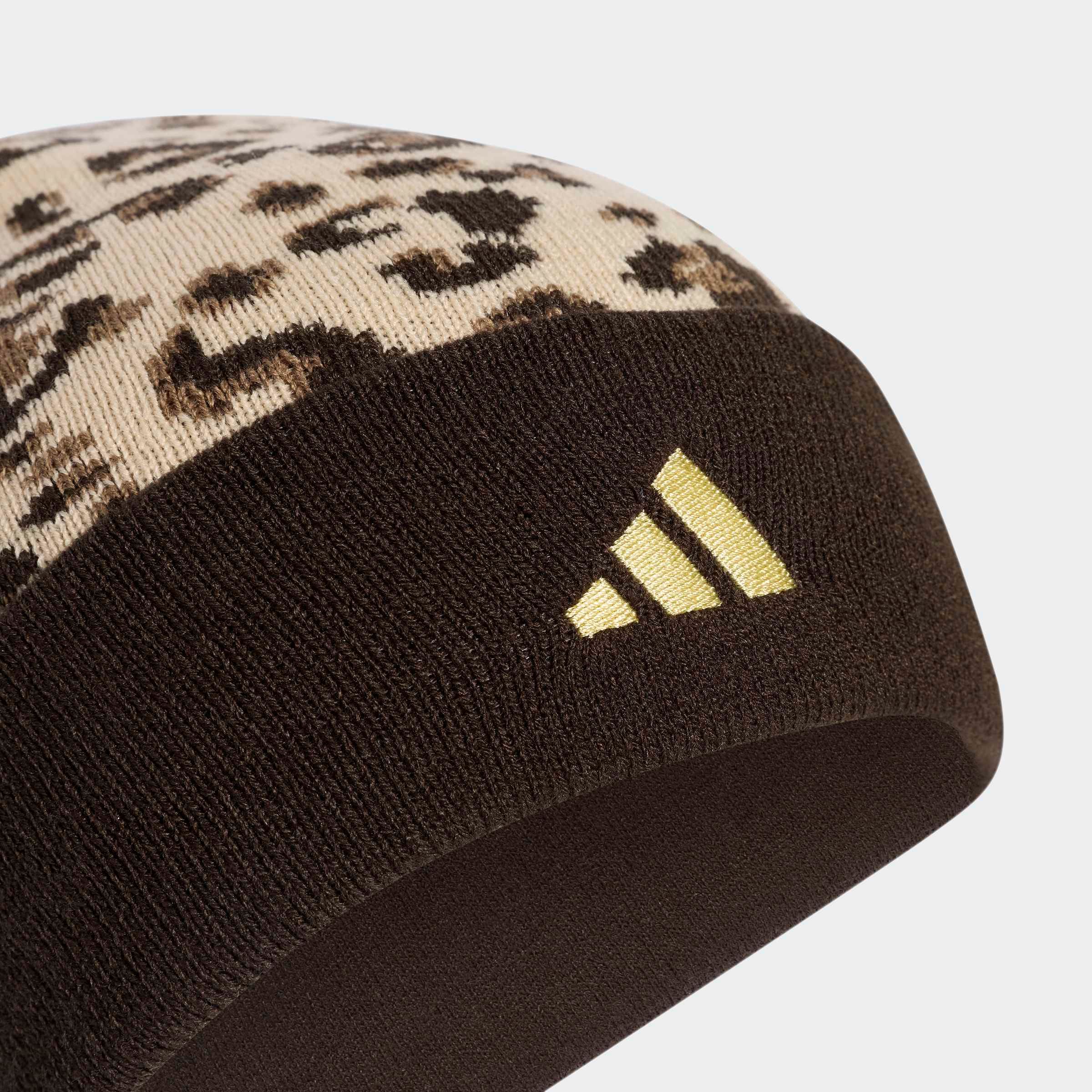 adidas Sportswear Bonnet »LEO GRAFIK BEANIE« sportliche Beanie, mit Leo-Grafik, aus glatt gestricktem Material