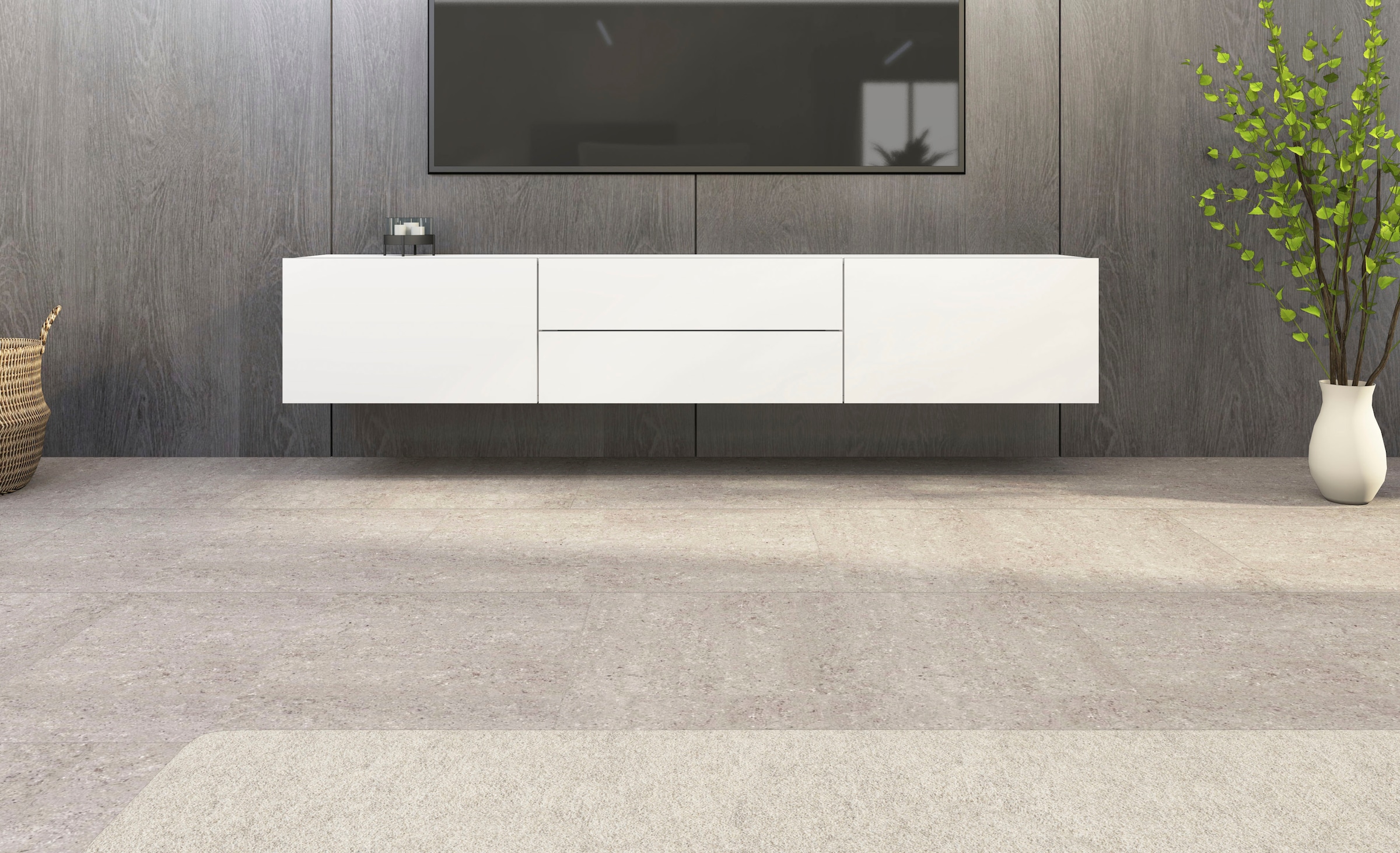 borchardt Möbel Lowboard »Sophia«, Breite 200 cm mit 2 Klappen und 2 Schubkästen, stehend und hängend