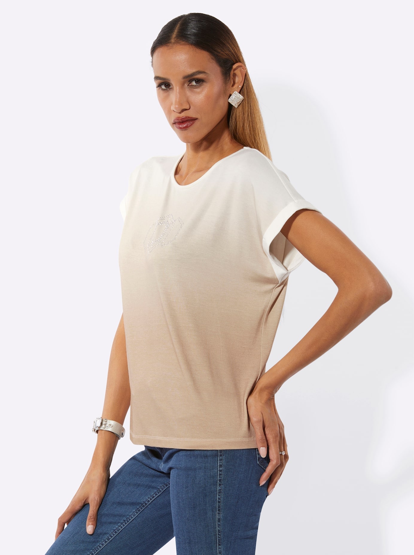 creation L Shirt à col rond »Shirt« 1 pièces