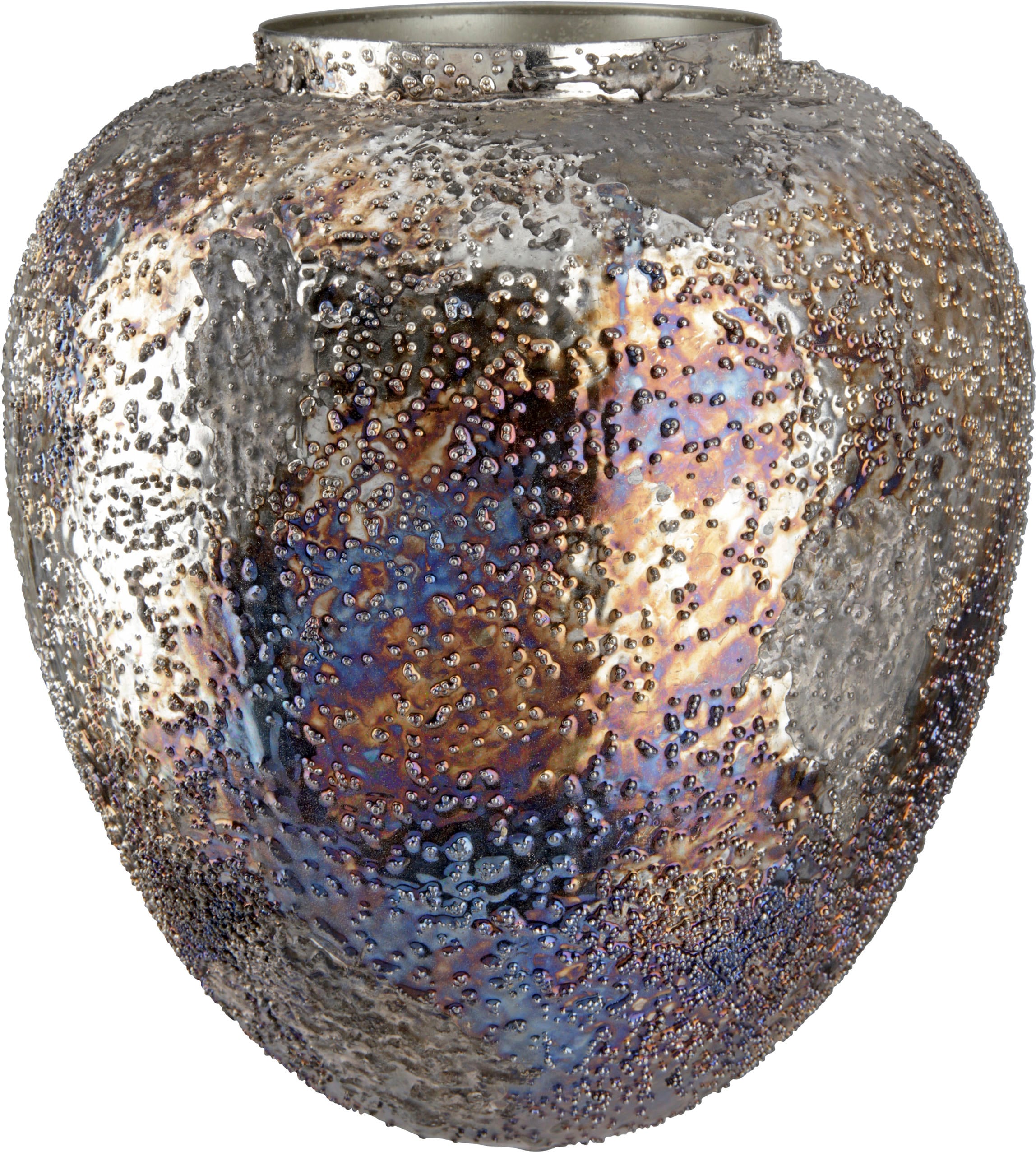 Image of GILDE Tischvase "Pavone" Vase aus Metall, Höhe ca. 27 cm