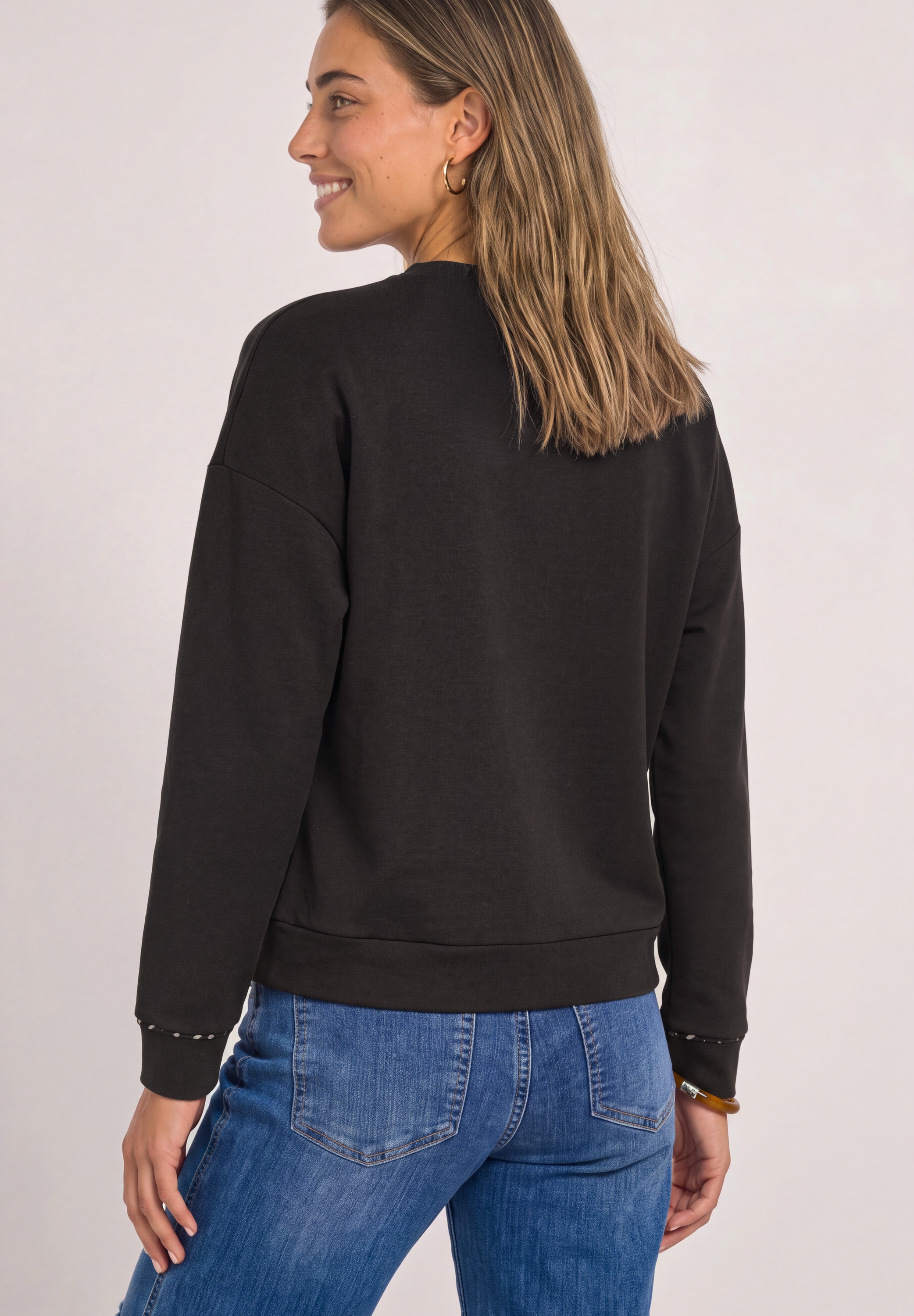 Image of STREET ONE Sweatshirt, mit Rehprint-Details