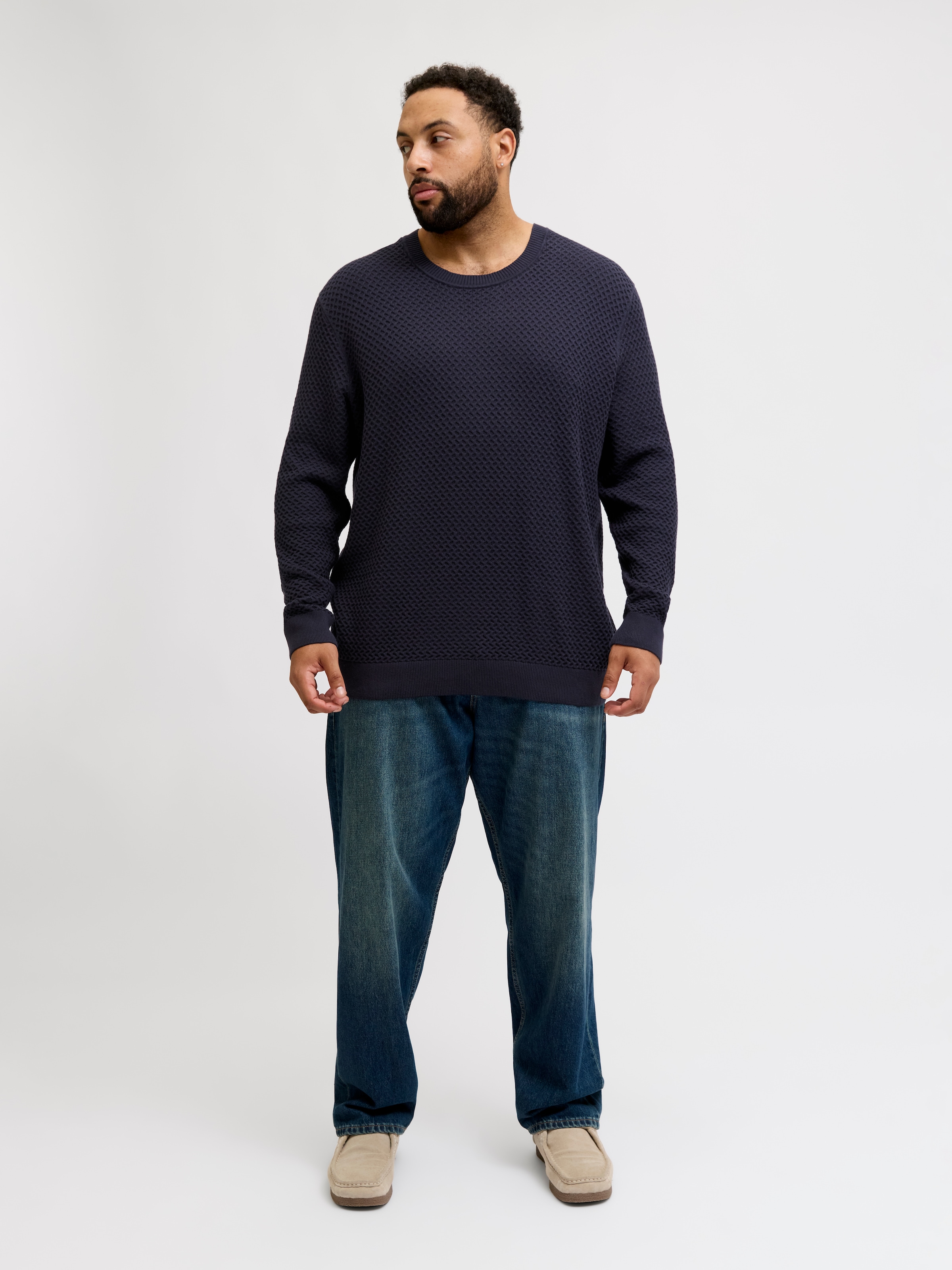 Jack & Jones PlusSize Pull en tricot »JPRBLUBARKLEY KNIT CREW NECK PLS«