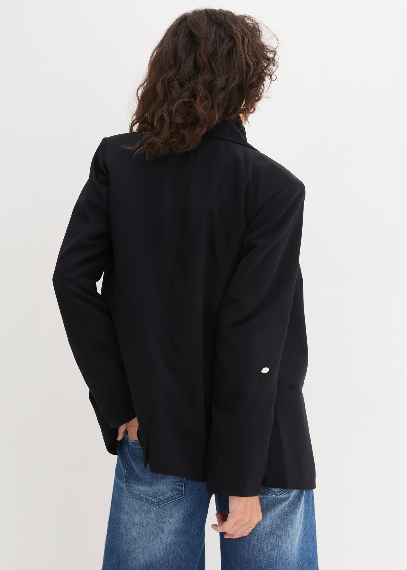 bonprix Veste blazer »Blazer« mit klassischem Reverskragen, mit Stretch-Material, Krempelärmel