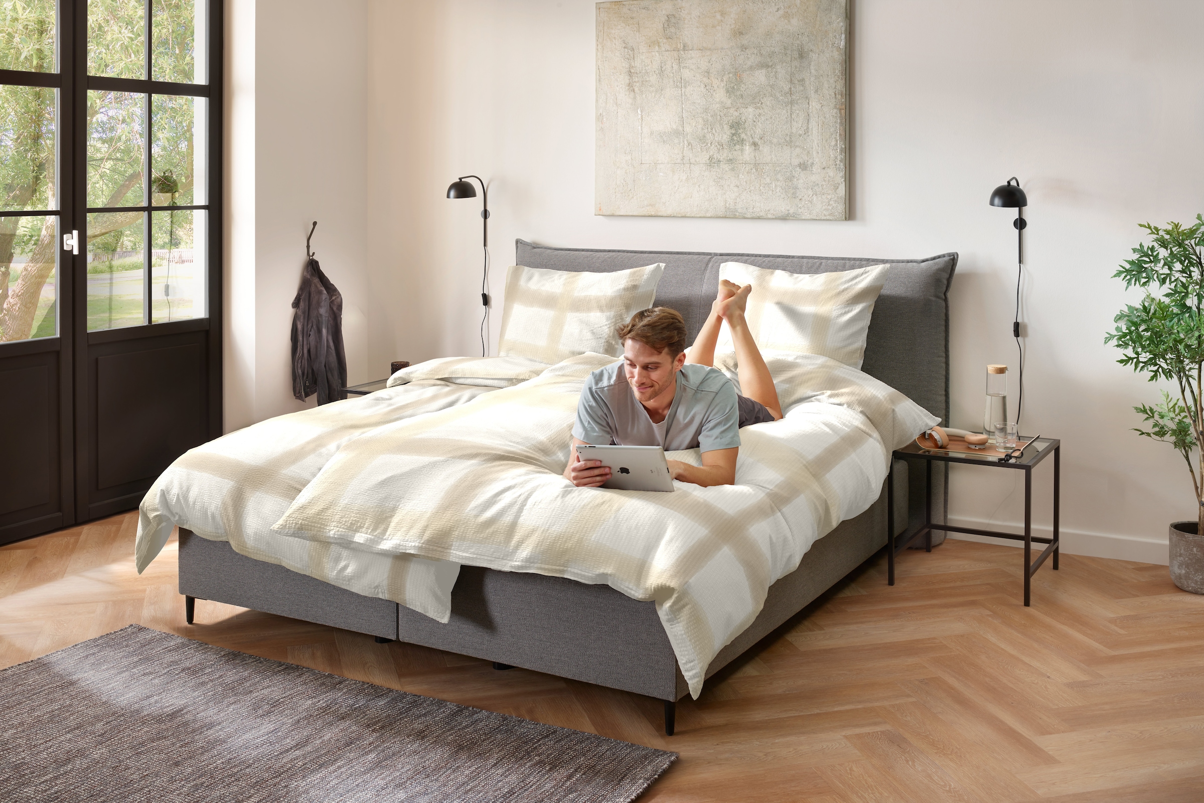 Primera Linge de lit »Soft-Seersucker-Bettwäsche Raster« 2