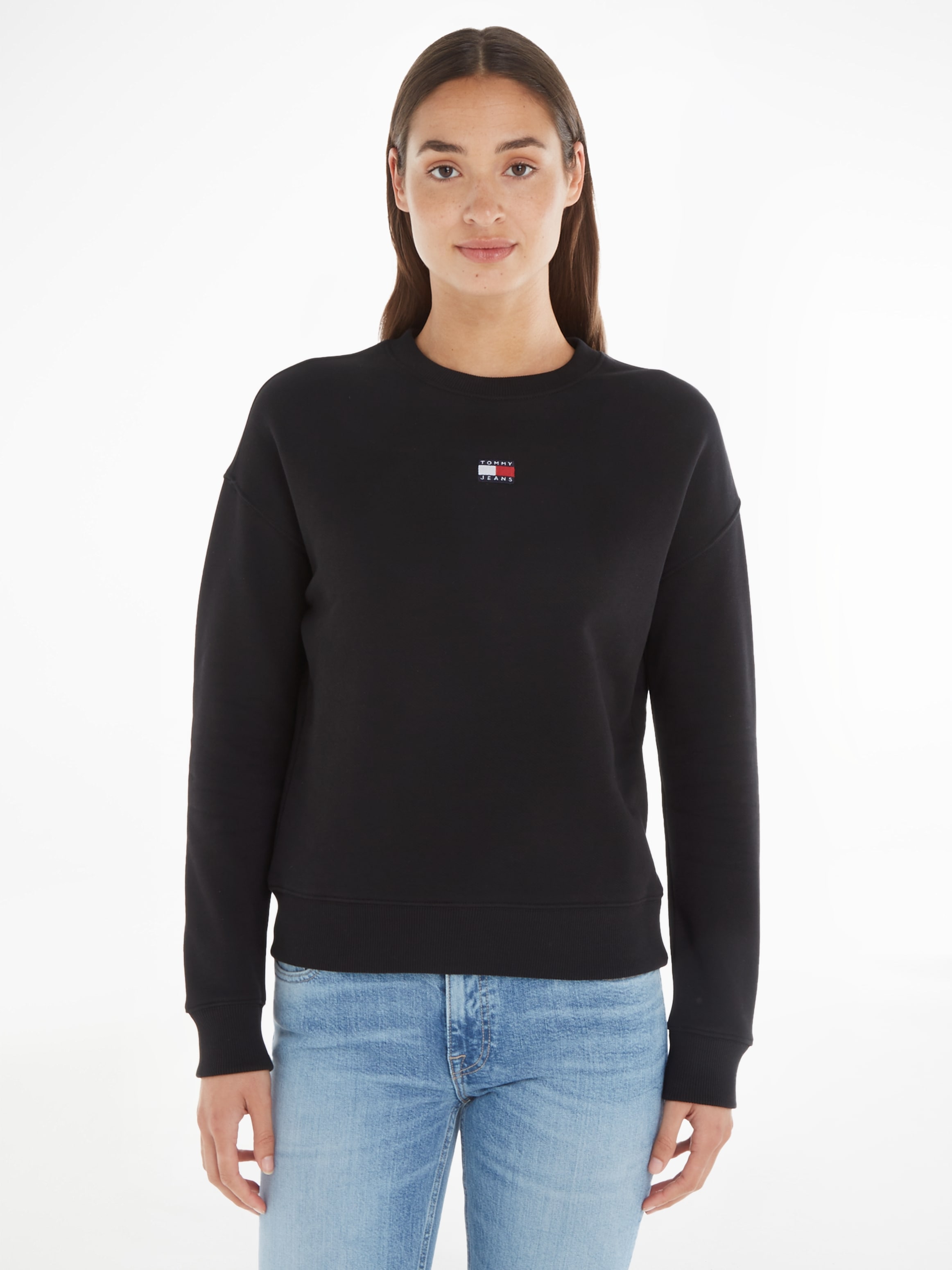 Tommy Jeans Sweatshirt, mit Dropshoulder-Design und Frontlogo