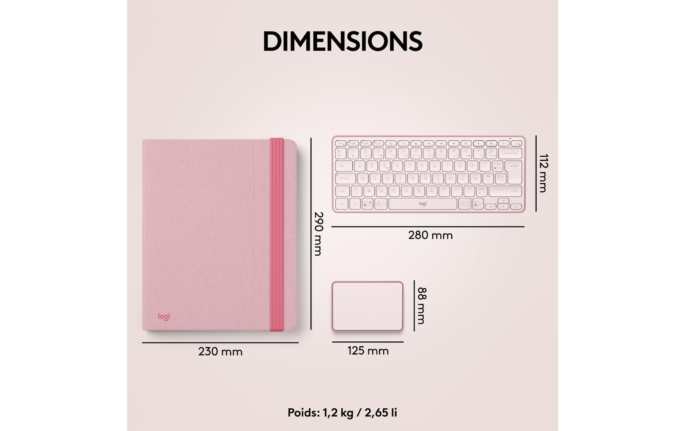 Logitech Clavier de tablette »Cover Casa Pop-Up Desk« ()