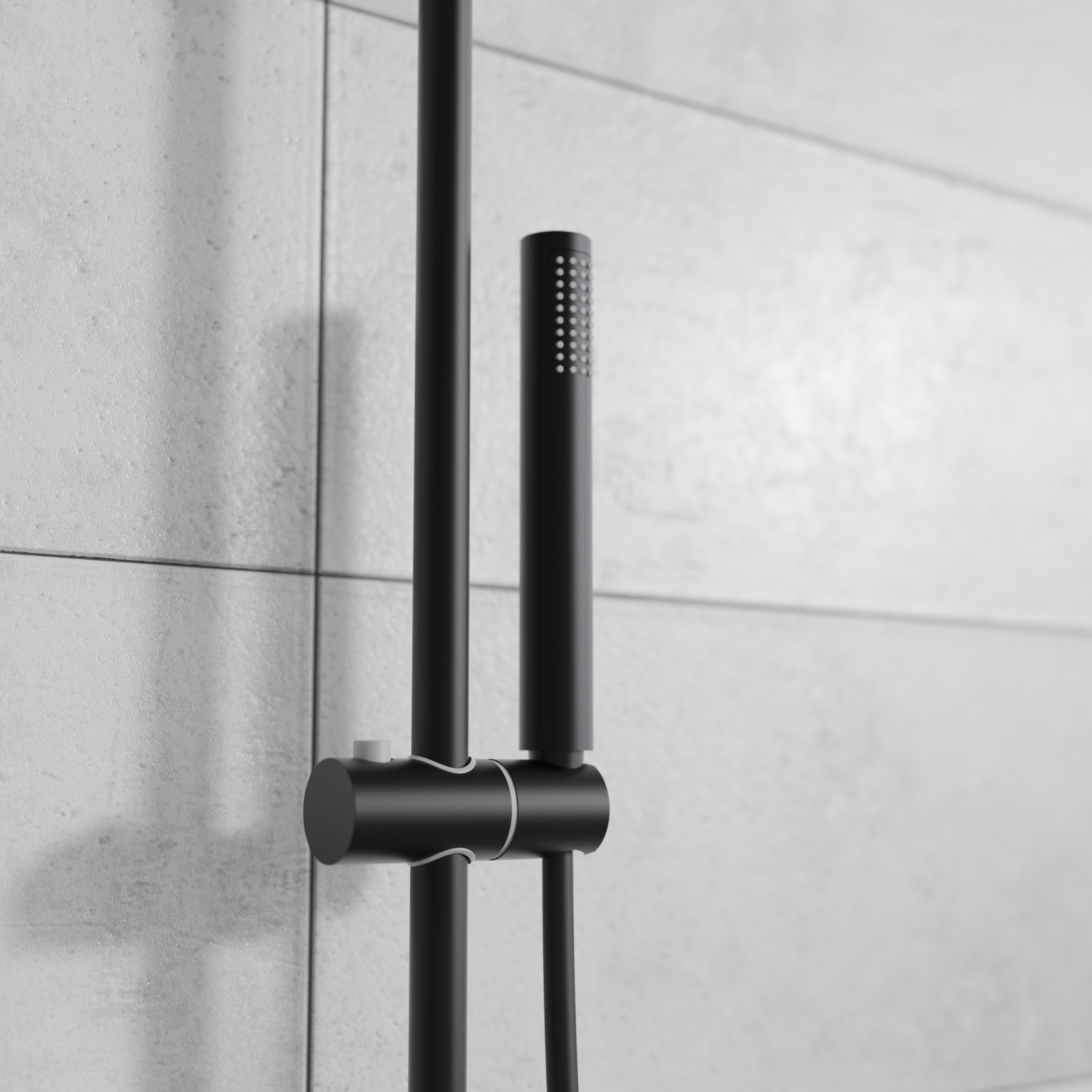 welltime Brausegarnitur »Porto« Duschsystem inkl. Thermostat mit Sicherheitssperre bei 38 °C., 