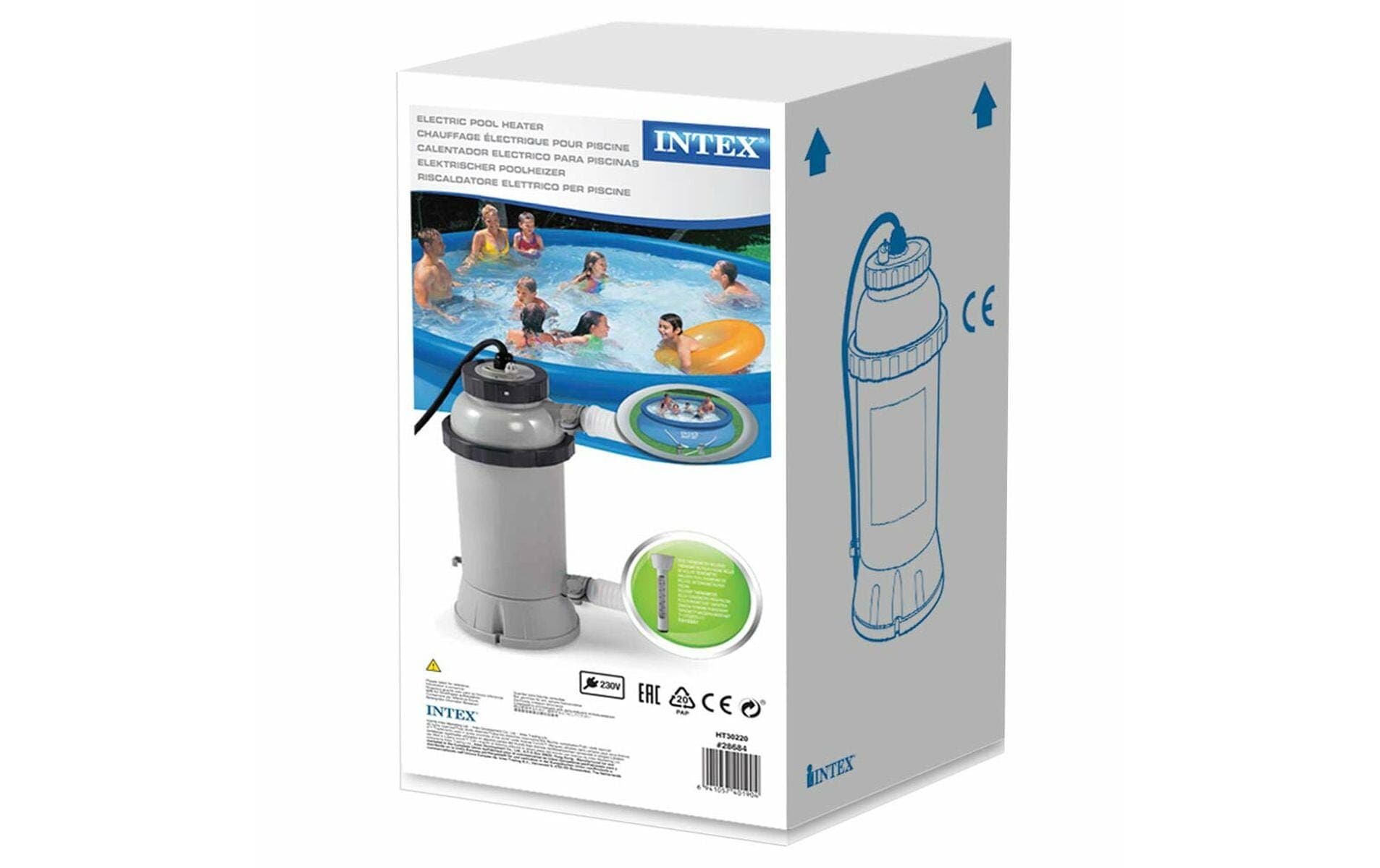 Intex Pompe à chaleur de piscine »Pool Heizung (RCD)« pour Easy Set et piscines rondes jusqu’à 4,57 m de diamètre