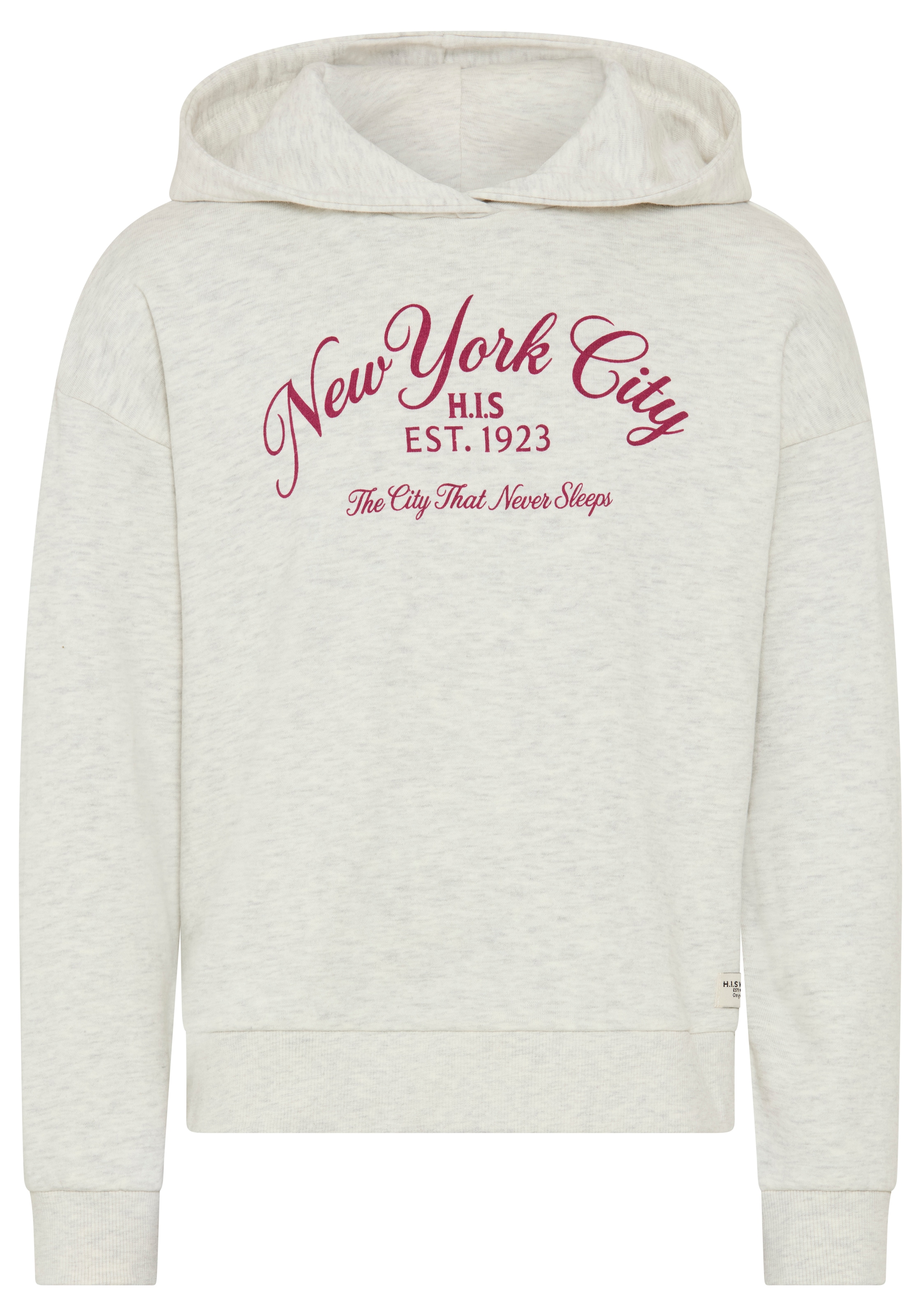 H.I.S Sweat-shirt »2in1 look, Sweatshirts mit Logoprint«, avec capuche, avec impression logo et badge, longueur couvrant les hanches
