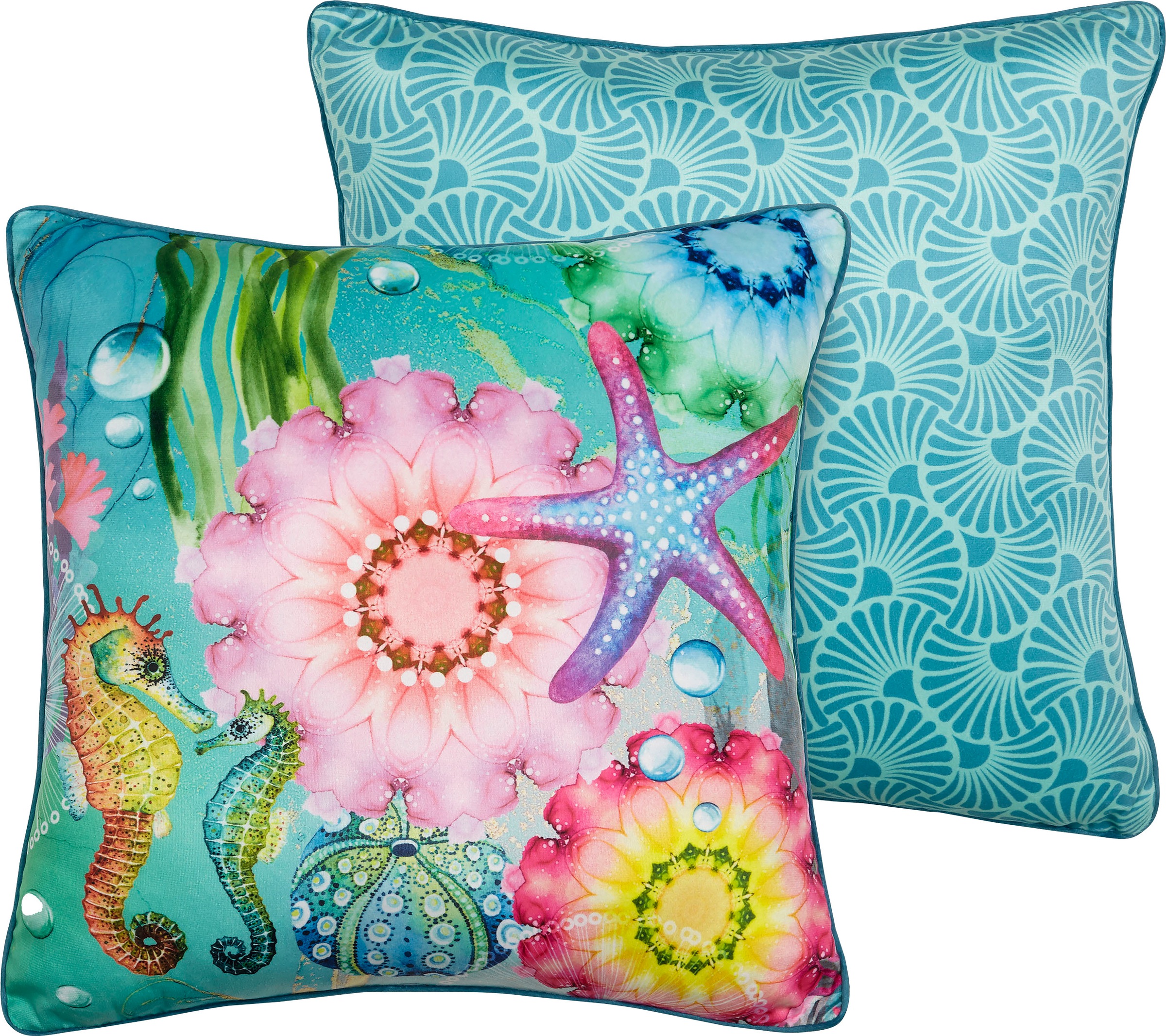 Image of hip Dekokissen »Amada«, (1 St., 1 48x48 cm Dekokissen-Mit Biese), mit Mandala bei Ackermann Versand Schweiz