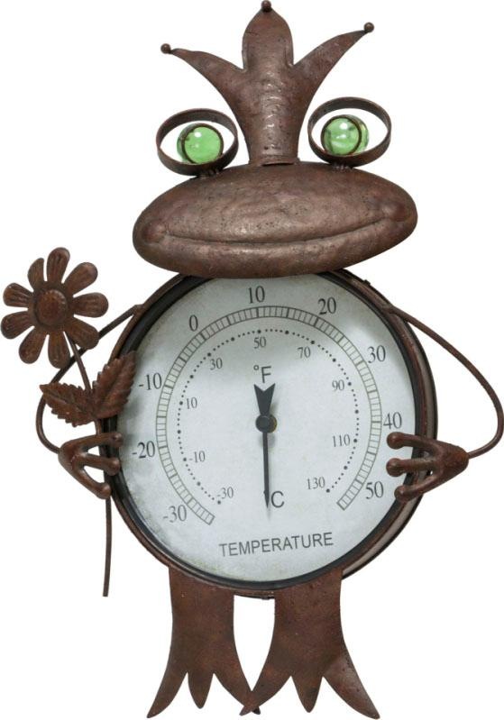 Image of Schneider Gartenfigur »Frosch«, (1 St.), Thermometer, Rost bei Ackermann Versand Schweiz