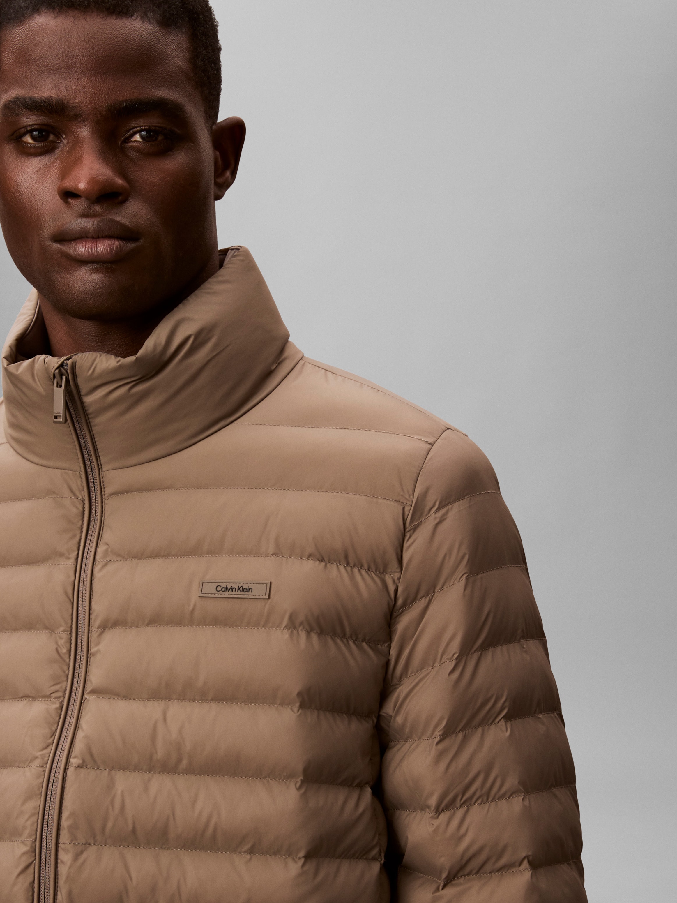 Calvin Klein Veste matelassée »LS LT WT NYLN CHNNLD« ohne Kapuze Mit Rundhalsausschnitt