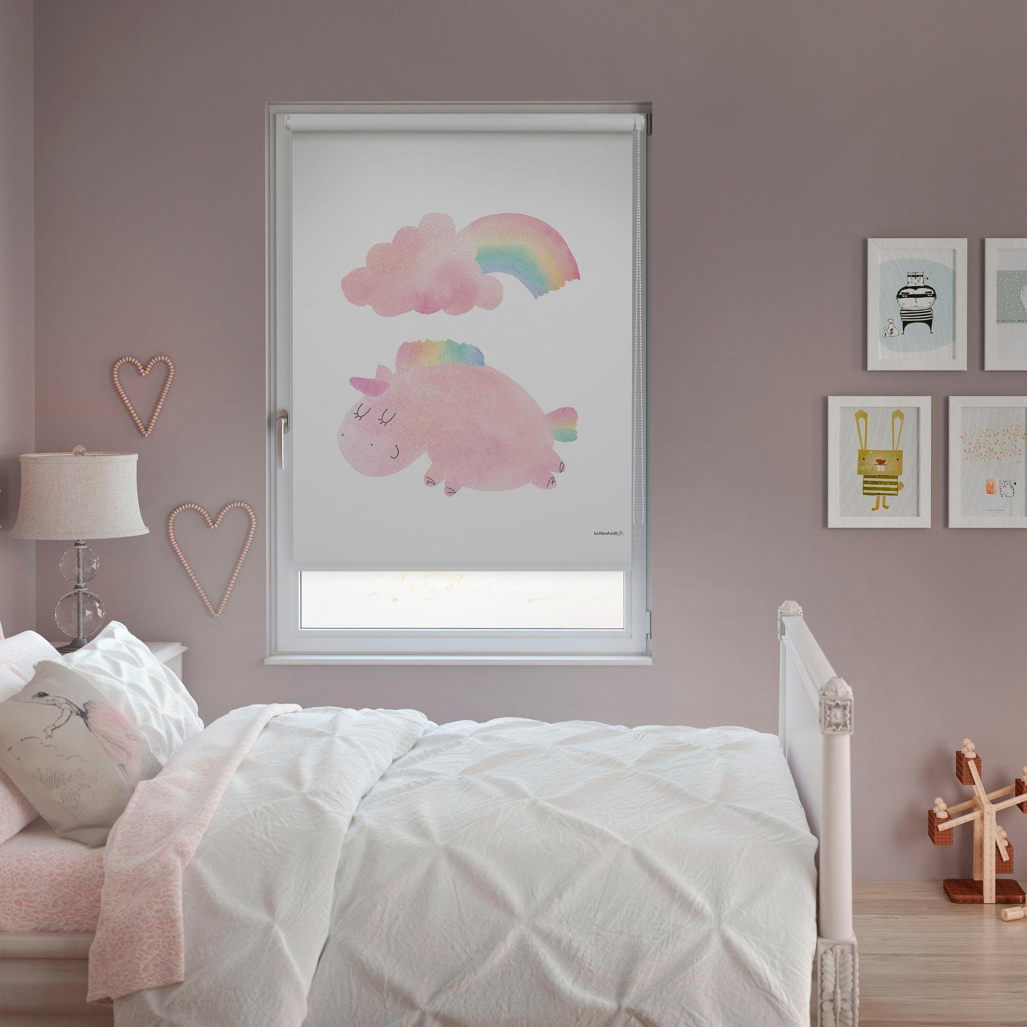 Image of Lüttenhütt Seitenzugrollo »Einhorn«, verdunkelnd, ohne Bohren, Kinderrollo im Fixmass bei Ackermann Versand Schweiz