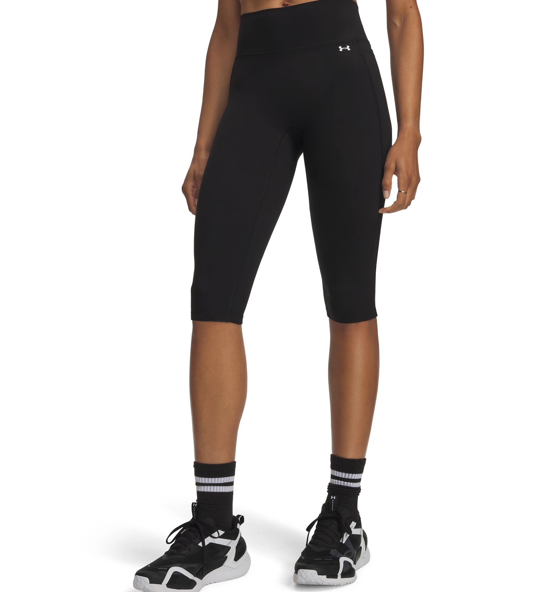 Image of Under Armour Caprihose "MOTION CAPRI" Capri-Länge, sportlicher Stil, mit Elasthan-Anteil, aus Polyester