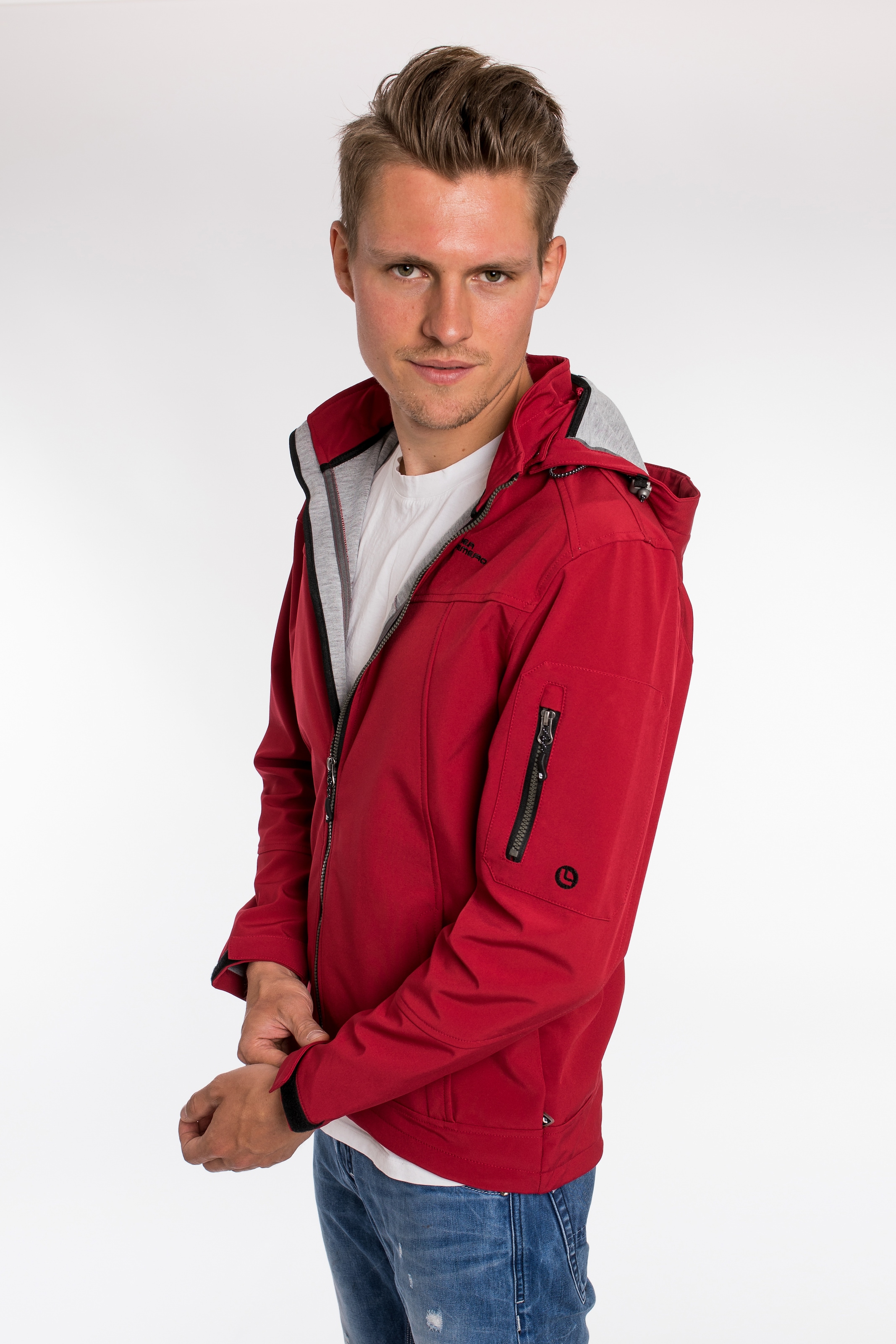 DEPROC Active Veste softshell »DEXTER PEAK MEN« mit abnehmbarer Kapuze
