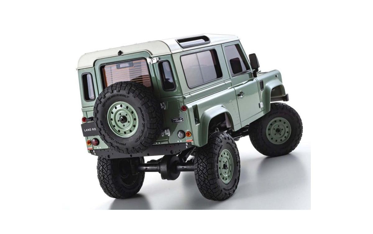 RC-Monstertruck »Kyosho Mini-Z Land-Rover Defender 90 Grün ARTR«, Lackiert
