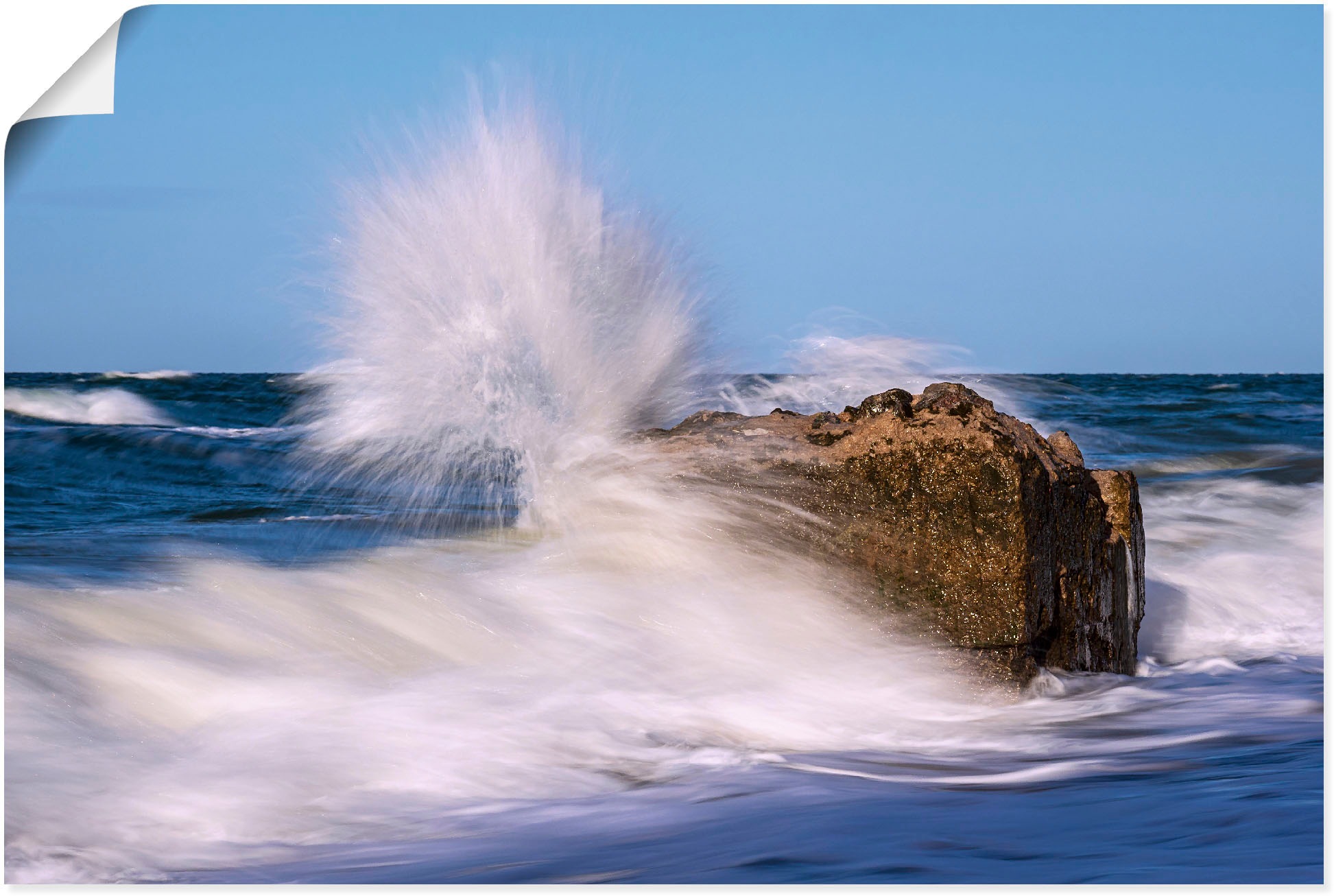 Image of Artland Wandbild »Bunkerreste an der Küste der Ostsee«, Meer Bilder, (1 St.), in vielen Grössen & Produktarten - Alubild / Outdoorbild für den Aussenbereich, Leinwandbild, Poster, Wandaufkleber / Wandtattoo auch für Badezimmer geeignet bei Ackermann Versa