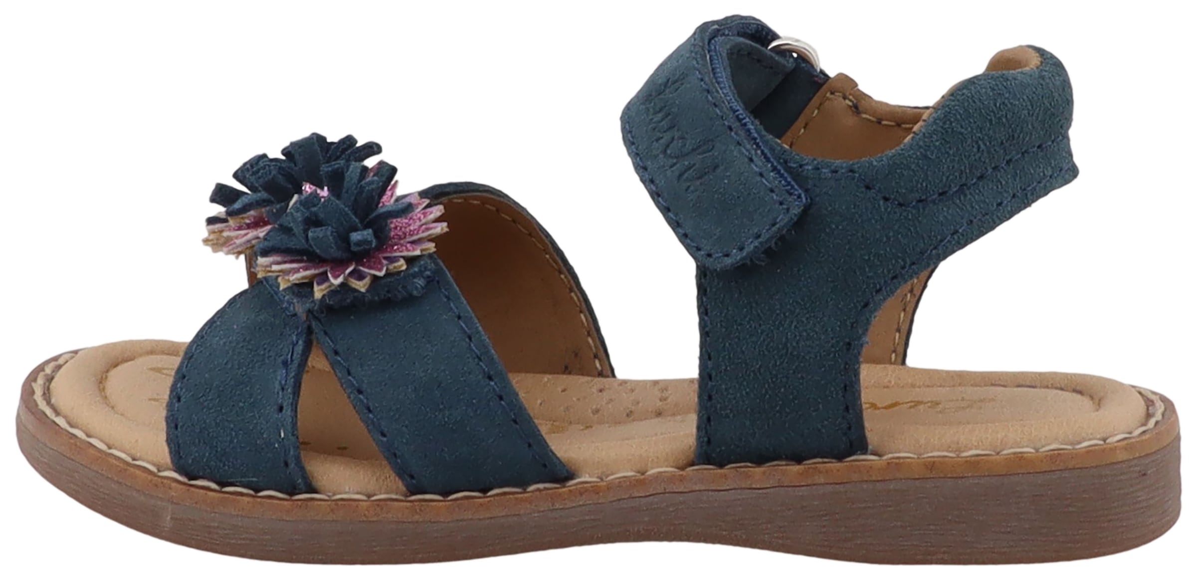 Lurchi Sandale »Loona«  chaussure à scratch avec application fleur, gabarit de taille à télécharger