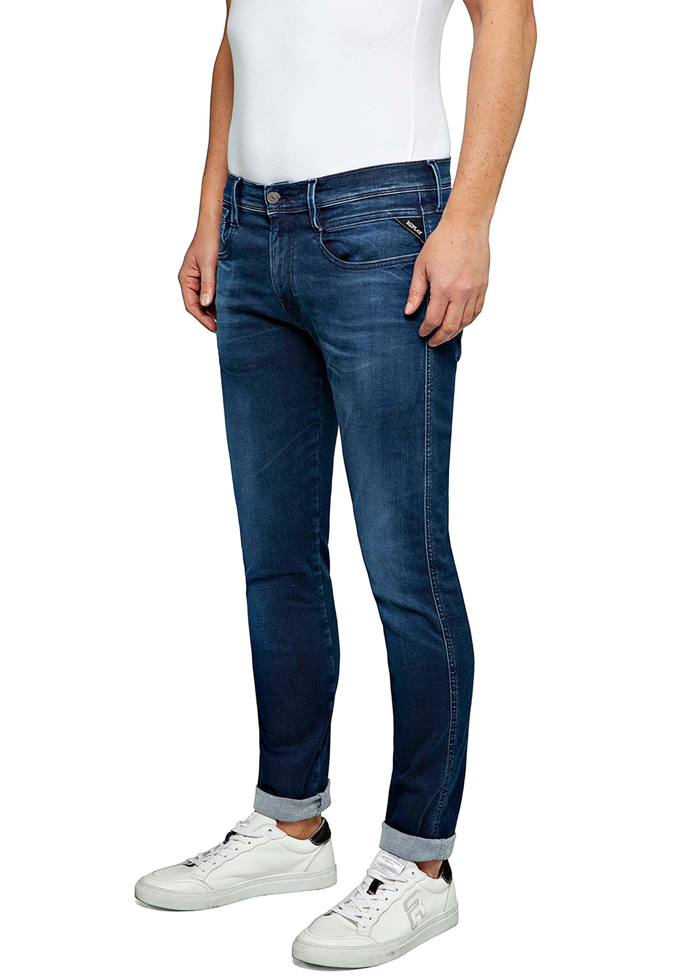 Image of Replay Slim-fit-Jeans "ANBASS HYPERFLEX BIO" mit Stretch-Anteil