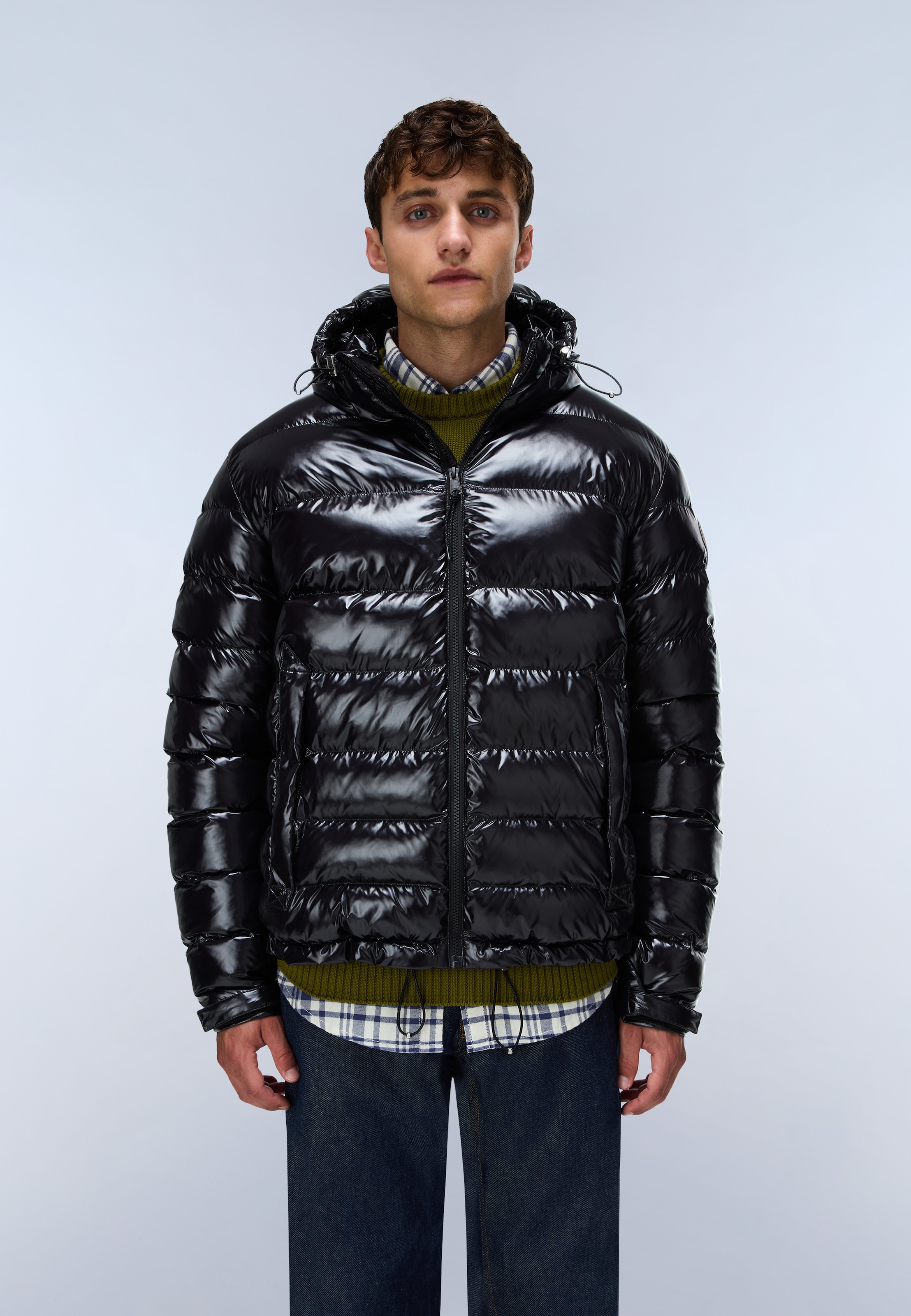 Image of Napapijri Steppjacke "A-TEREZ SHINY BLACK BEAUTY" mit markanter Steppung, aus Polyamid, auch in grossen Grössen